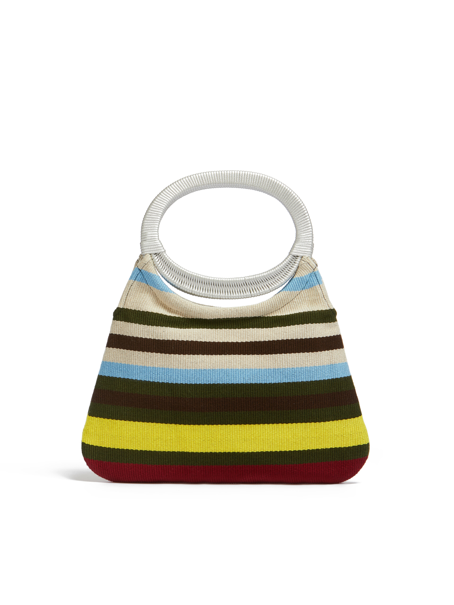 MARNI MARKET bag in multicolor striped cotton - Bags - Image 3