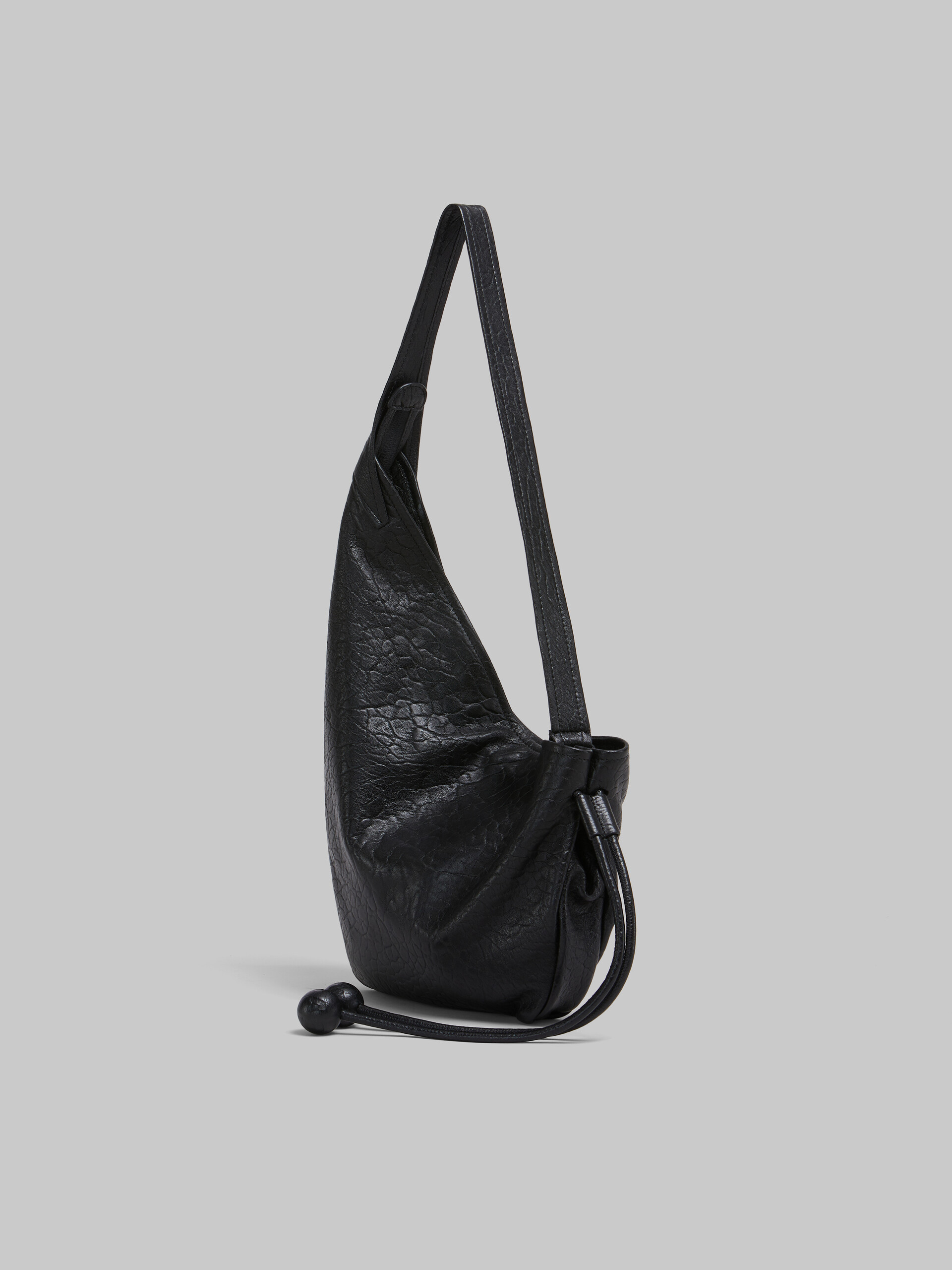 Bolso hobo pequeño de napa marrón - Bolsos de hombro - Image 3