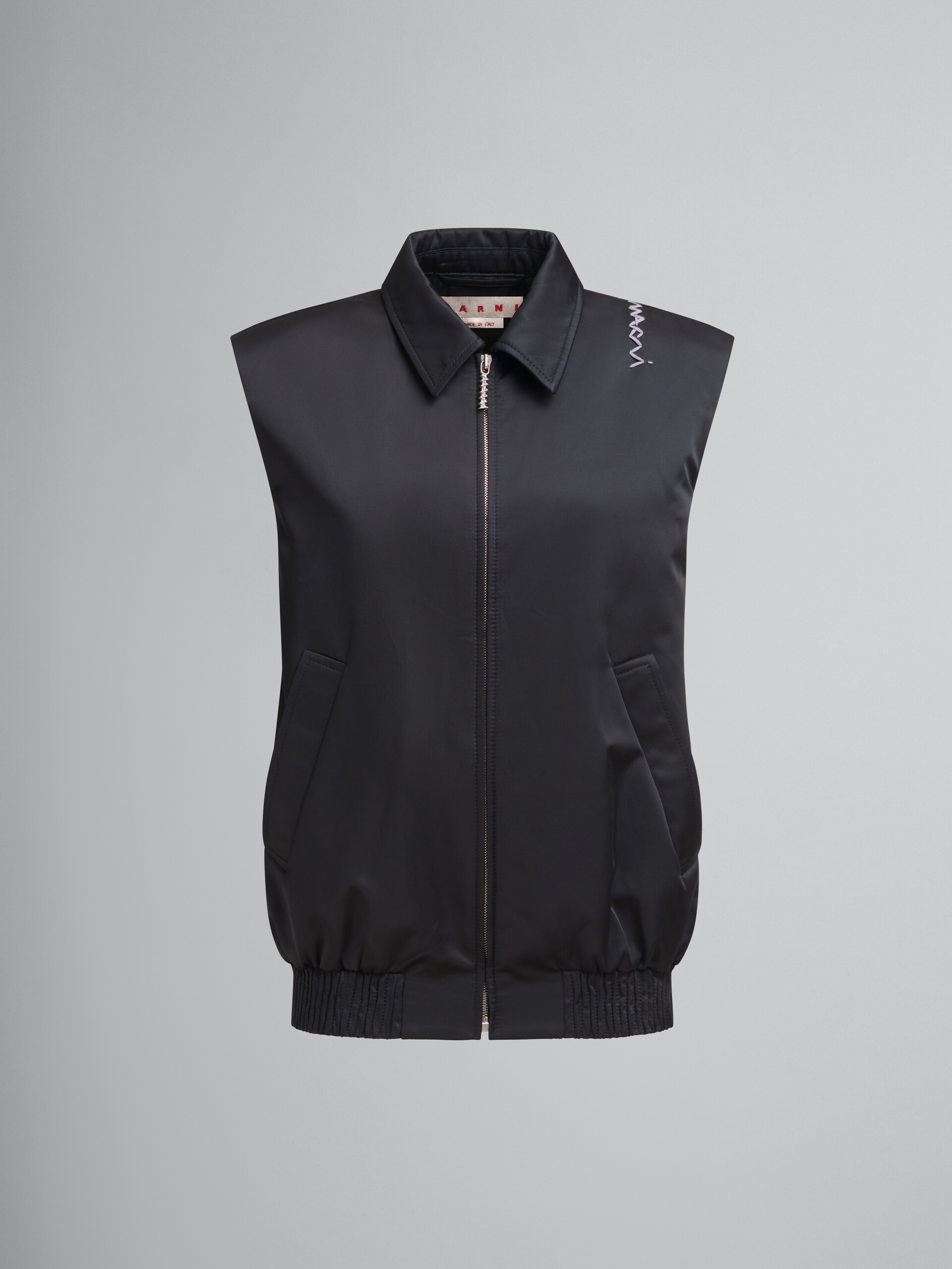 Taffeta bomber vest with Marni Symbol - Waistcoat - Image 1