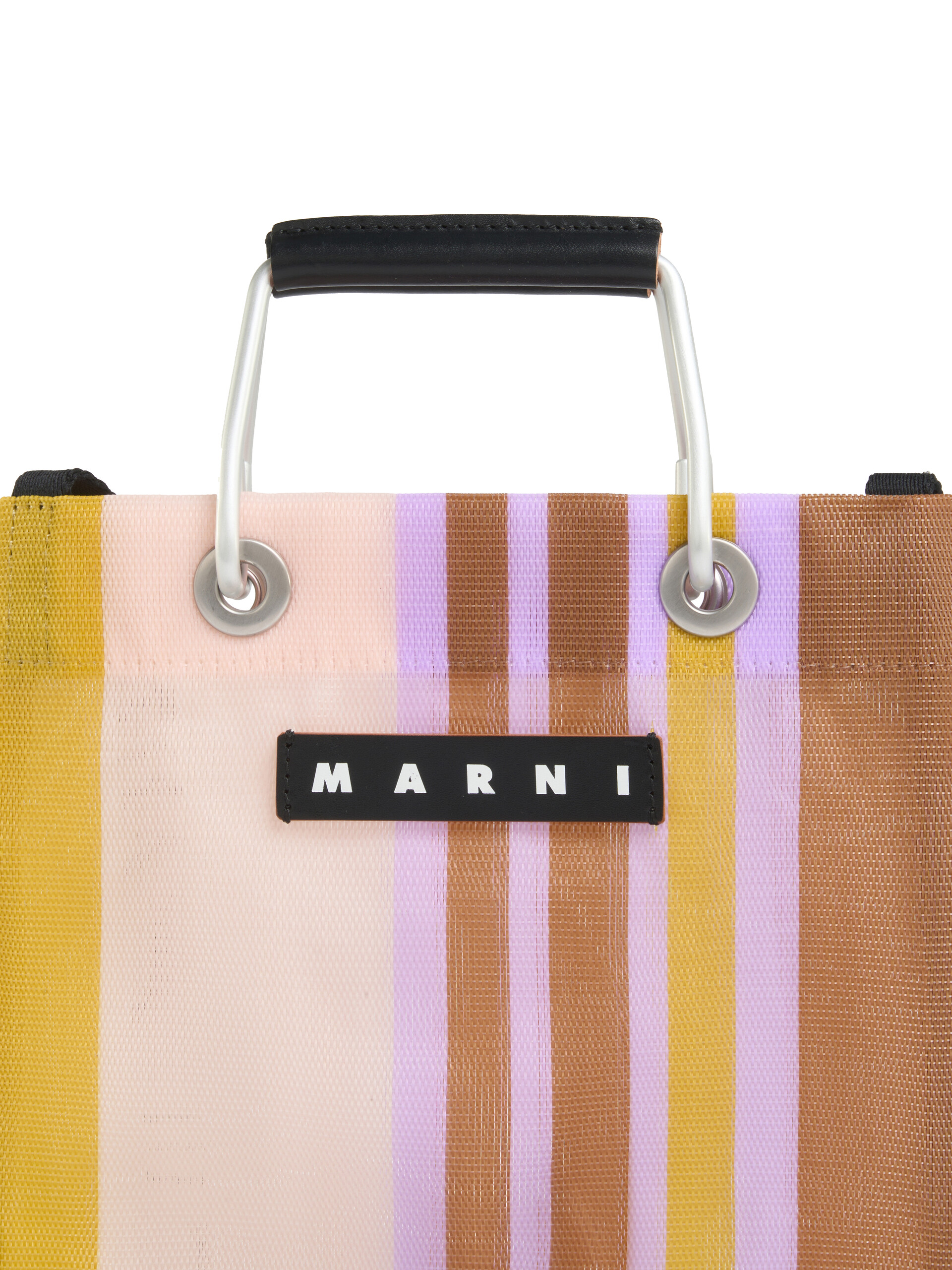 アストラルブルー MARNI MARKET MINI SHOULDER STRIPE BAG - ハンドバッグ - Image 4