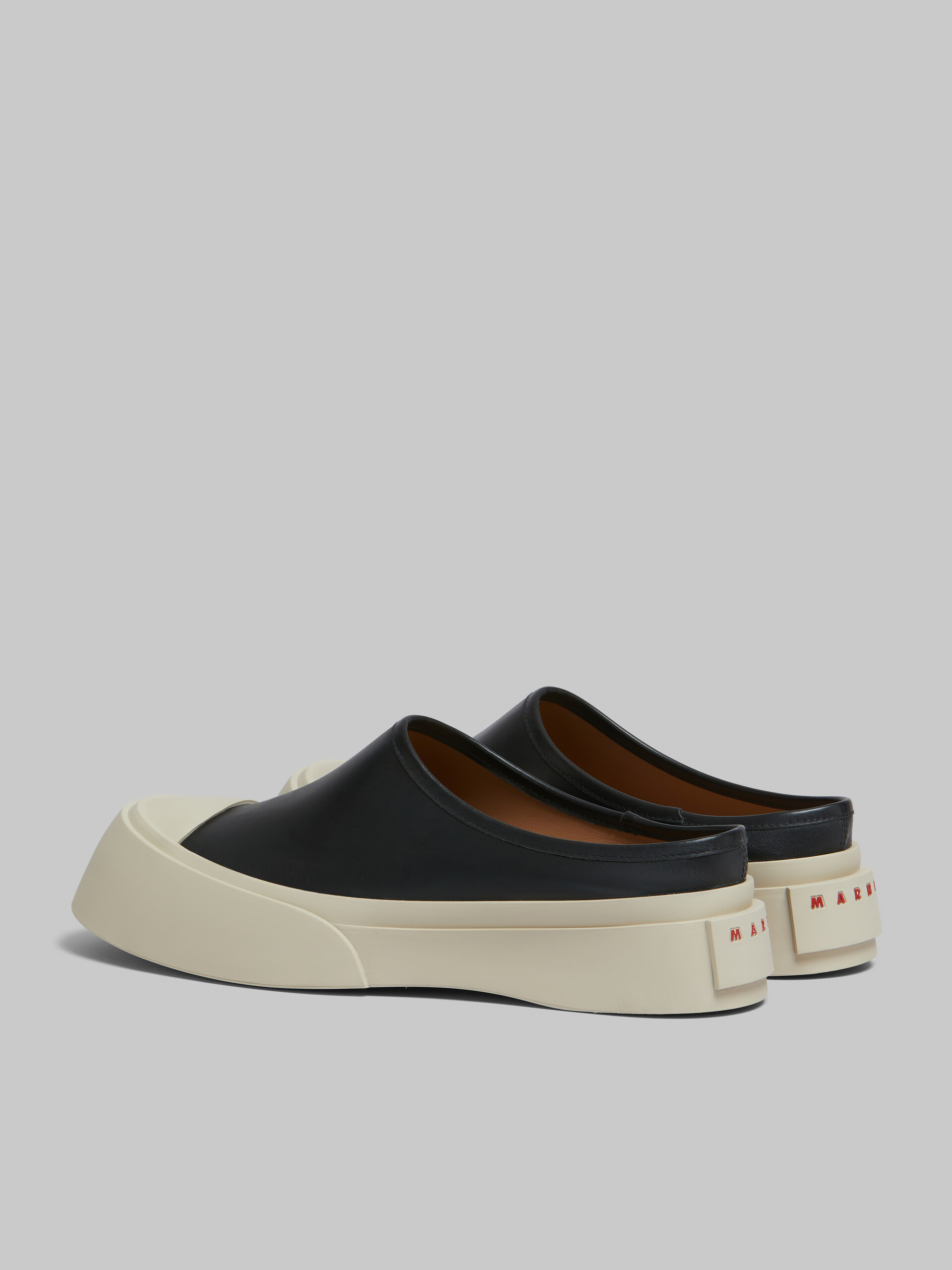 Grey leather Pablo sabot - Sneakers - Image 3