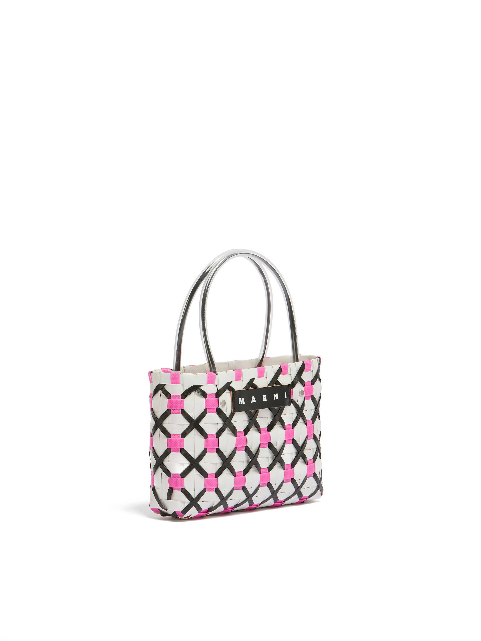 Blue and white criss-cross MARNI MARKET tote bag - Shopping Bags - Image 2