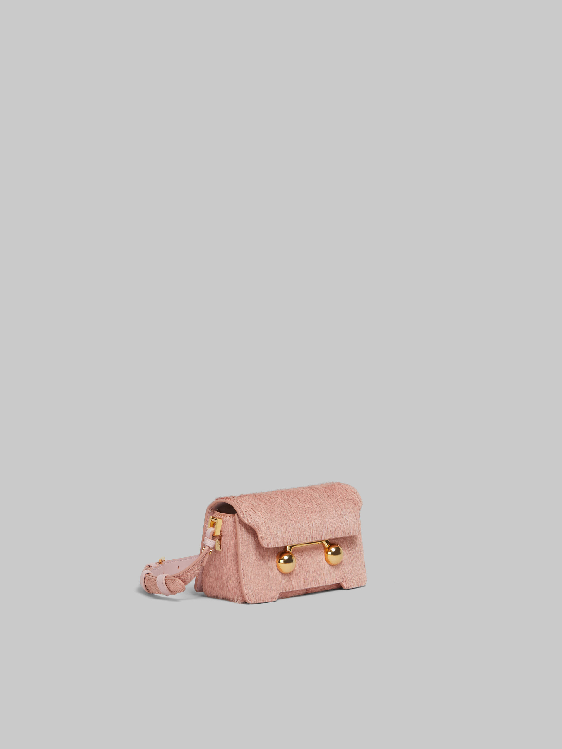 Light pink long hair calfskin Trunkaroo Mini shoulder Bag - Shoulder Bags - Image 6