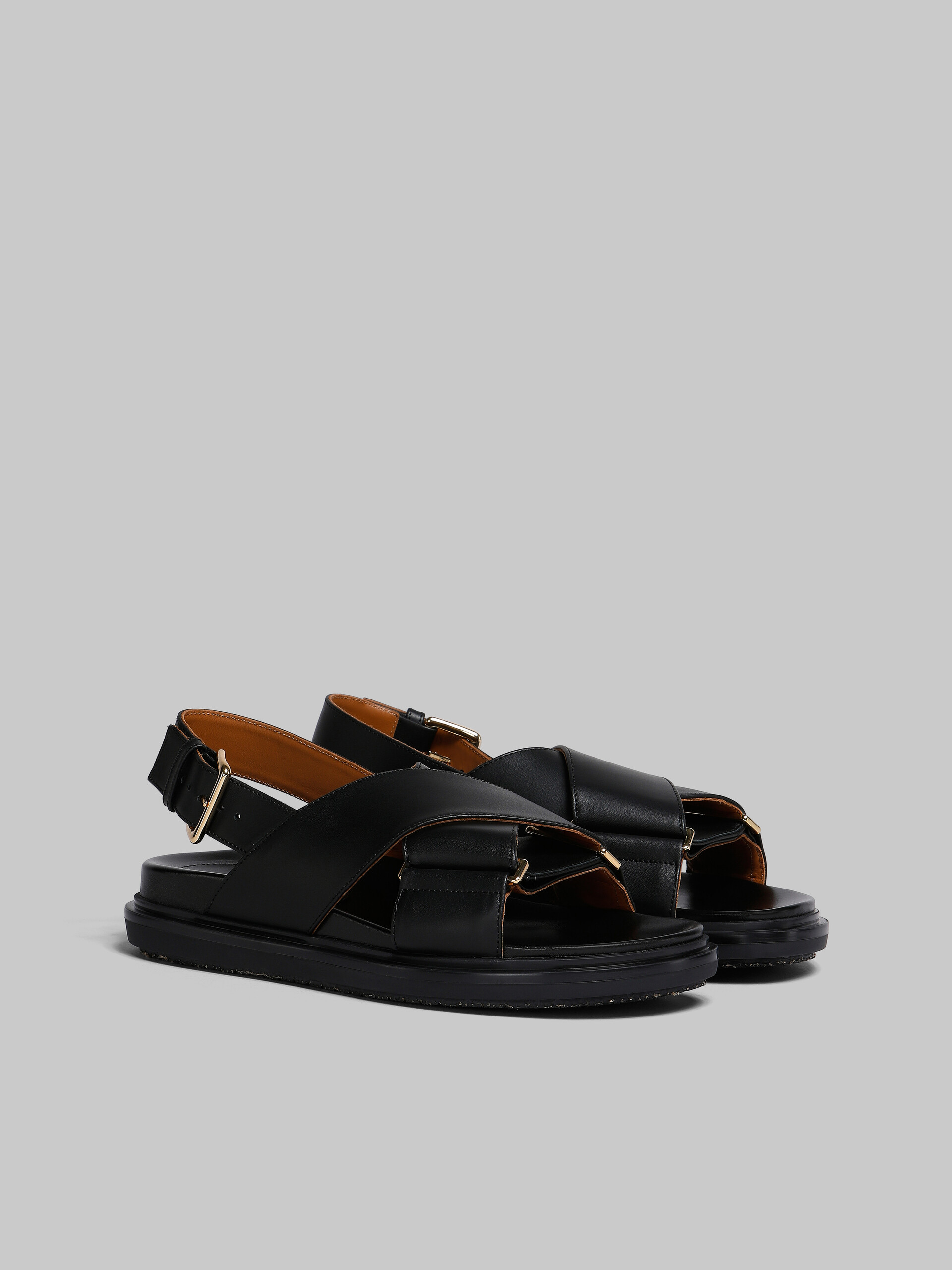 Braune Fußbett-Sandalen aus Leder - Sandalen - Image 2