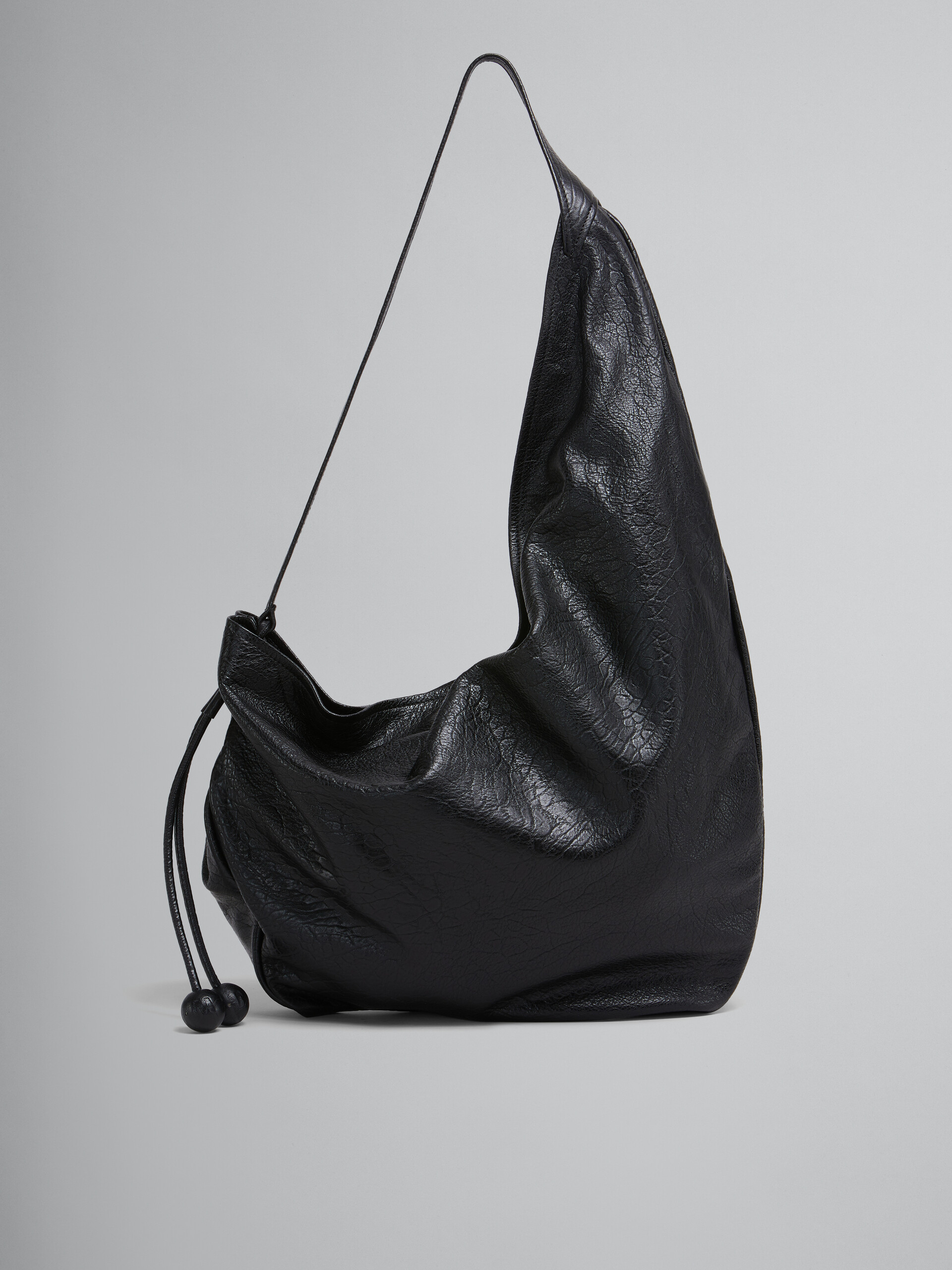 Large black nappa Hobo bag - Shoulder Bag - Image 1