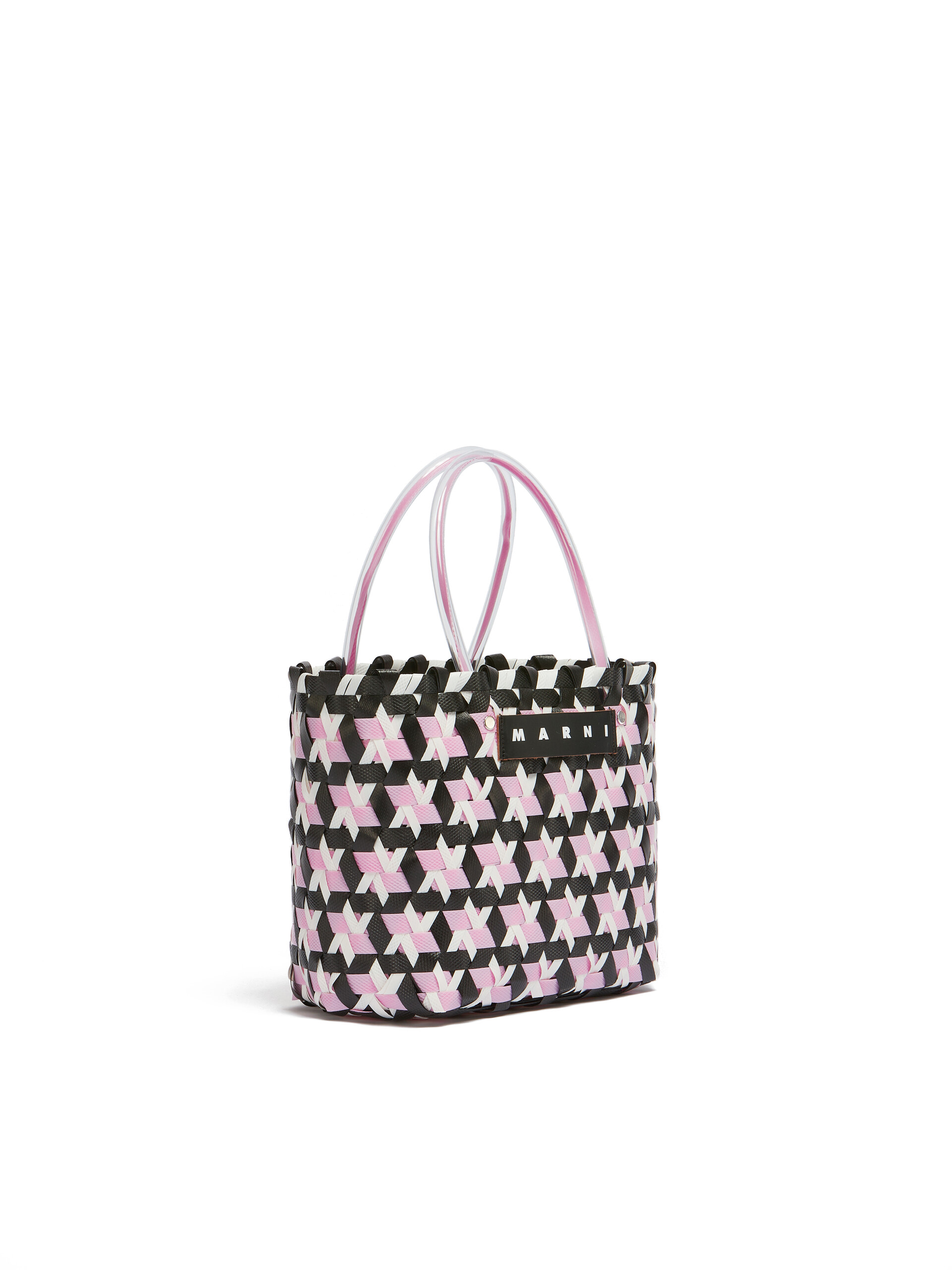 Dreifarbige MARNI MARKET Tote Bag in Schwarz - Shopper - Image 2