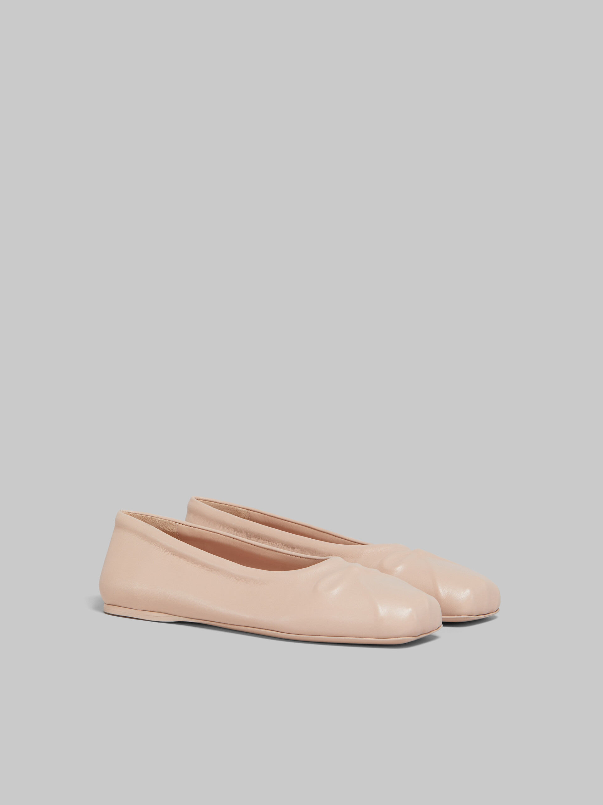 Pink nappa leather seamless Little Bow ballet flat - Ballet Shoes - Image 2