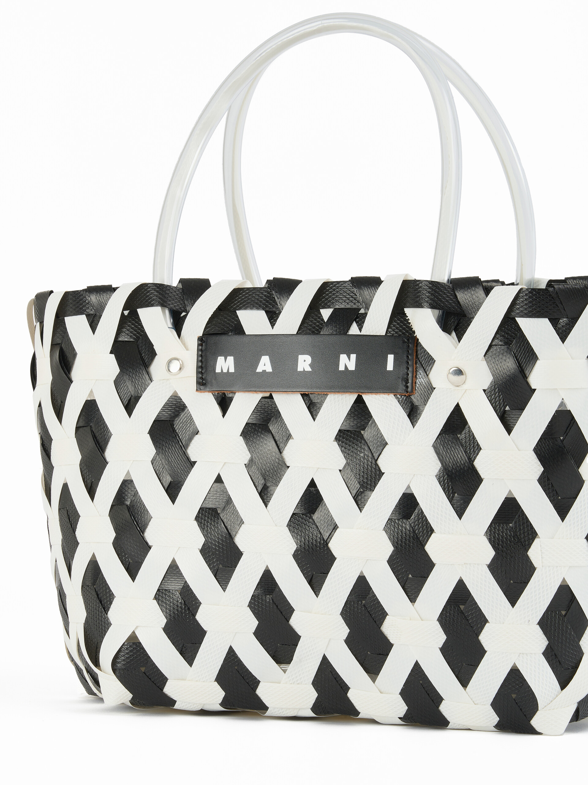 Light blue diamond MARNI MARKET tote bag - Shopping Bags - Image 4