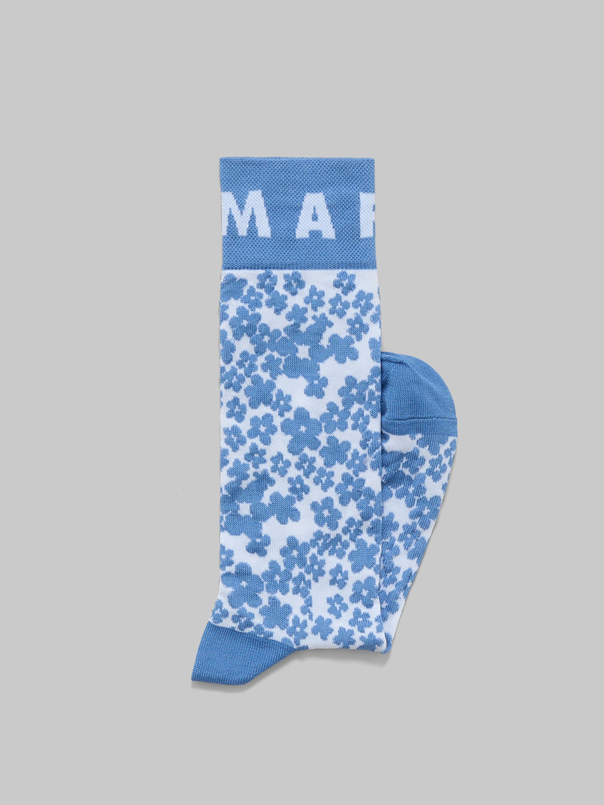 Blue colour block socks - Socks - Image 2