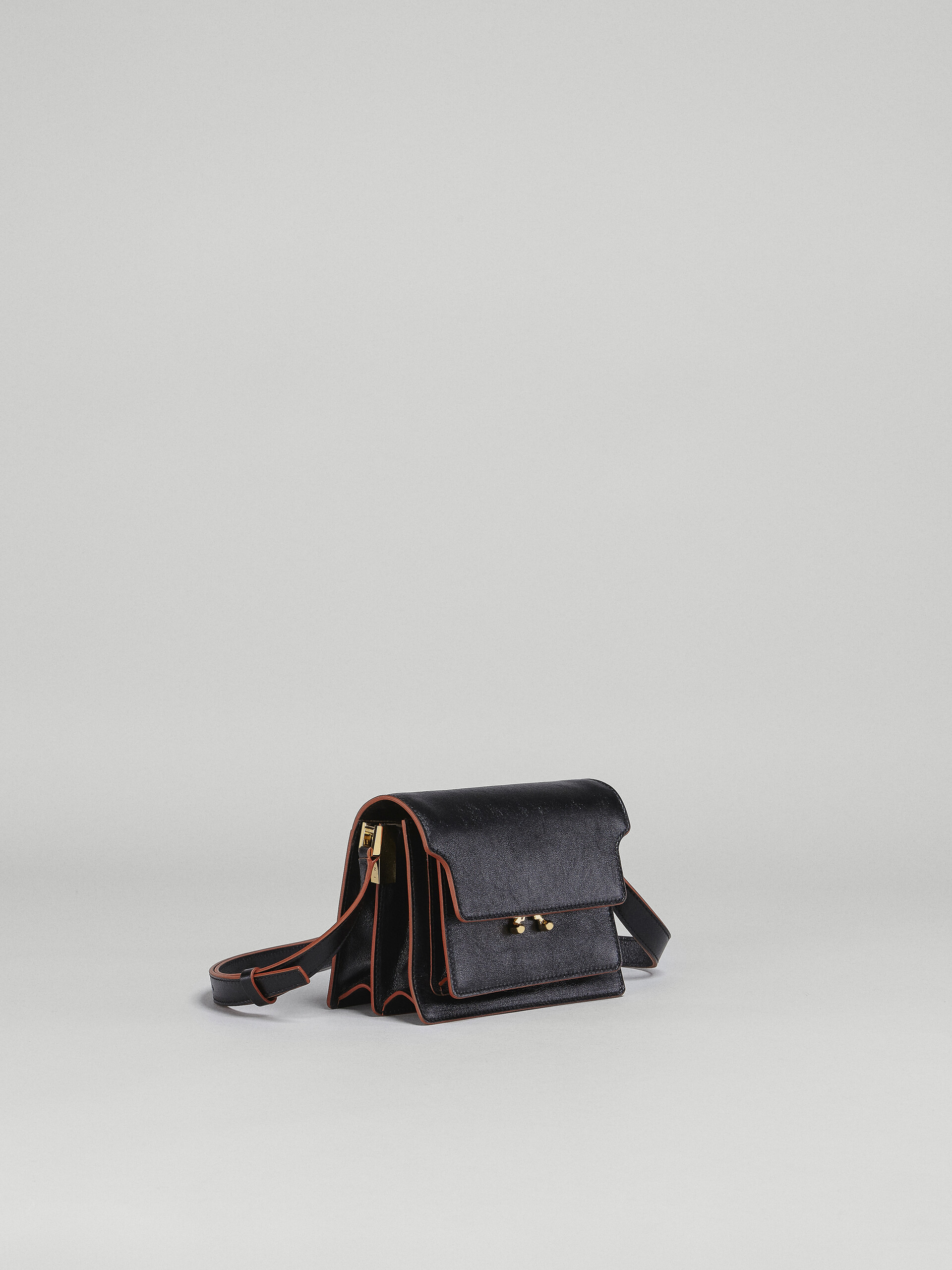 Trunk Soft Mini Bag in black leather