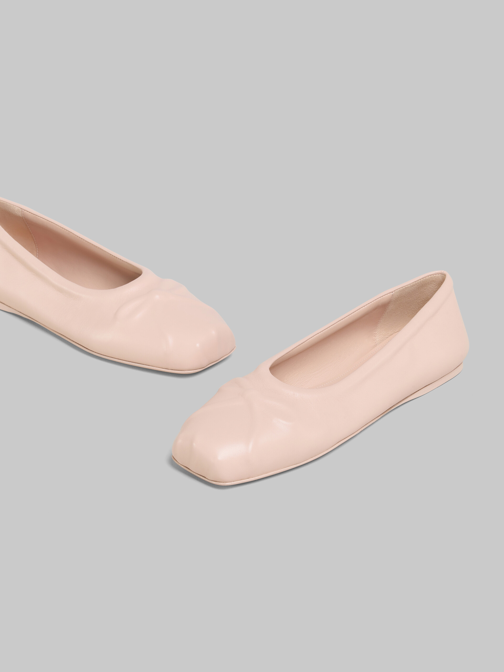 Pink nappa leather seamless Little Bow ballet flat - Ballet Shoes - Image 5