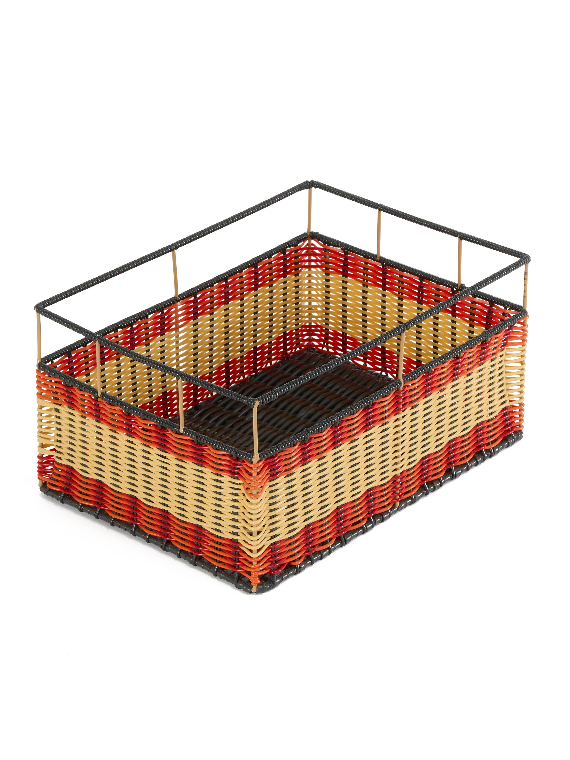 Orange and red Marni Market rectangular storage basket - Furniture - Image 3