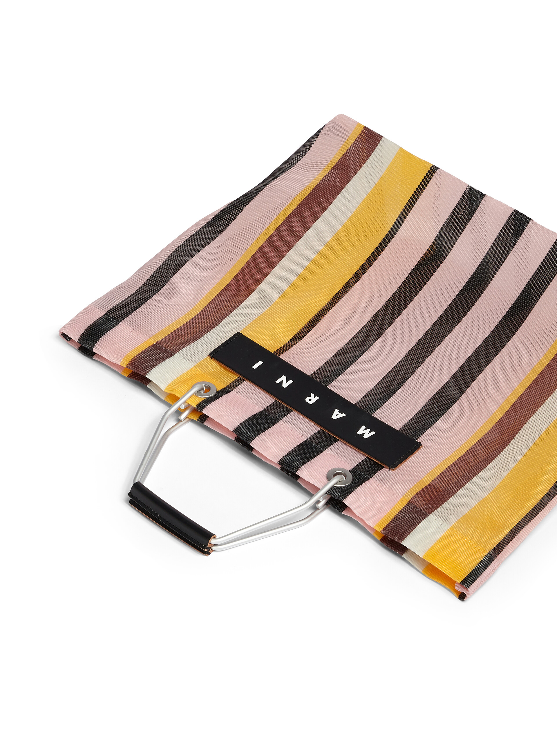 イリュージョンブルー MARNI MARKET STRIPE BAG - Shopping Bags - Image 4