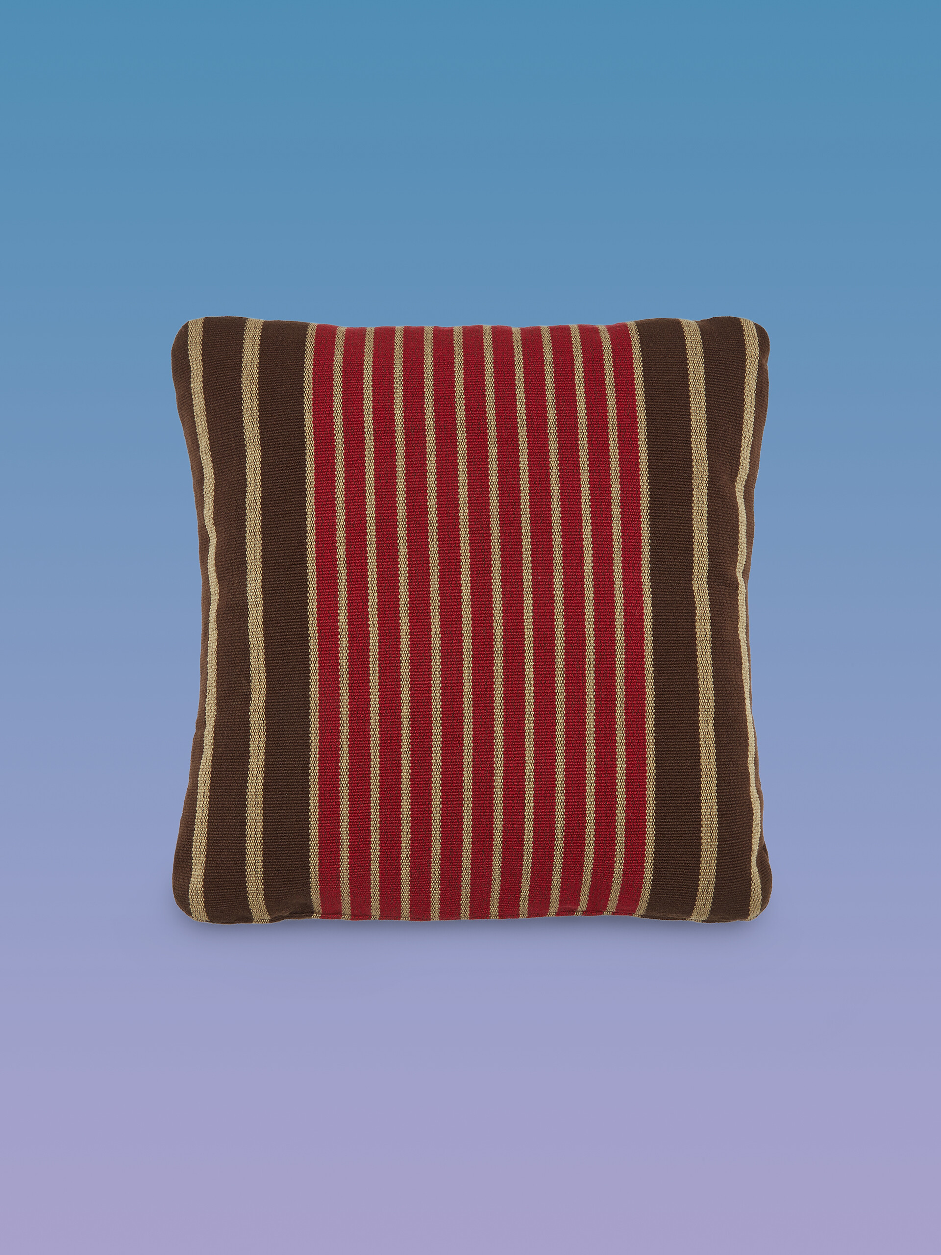 MARNI MARKET square cushion in multicolor black fabric - Furniture - Image 1