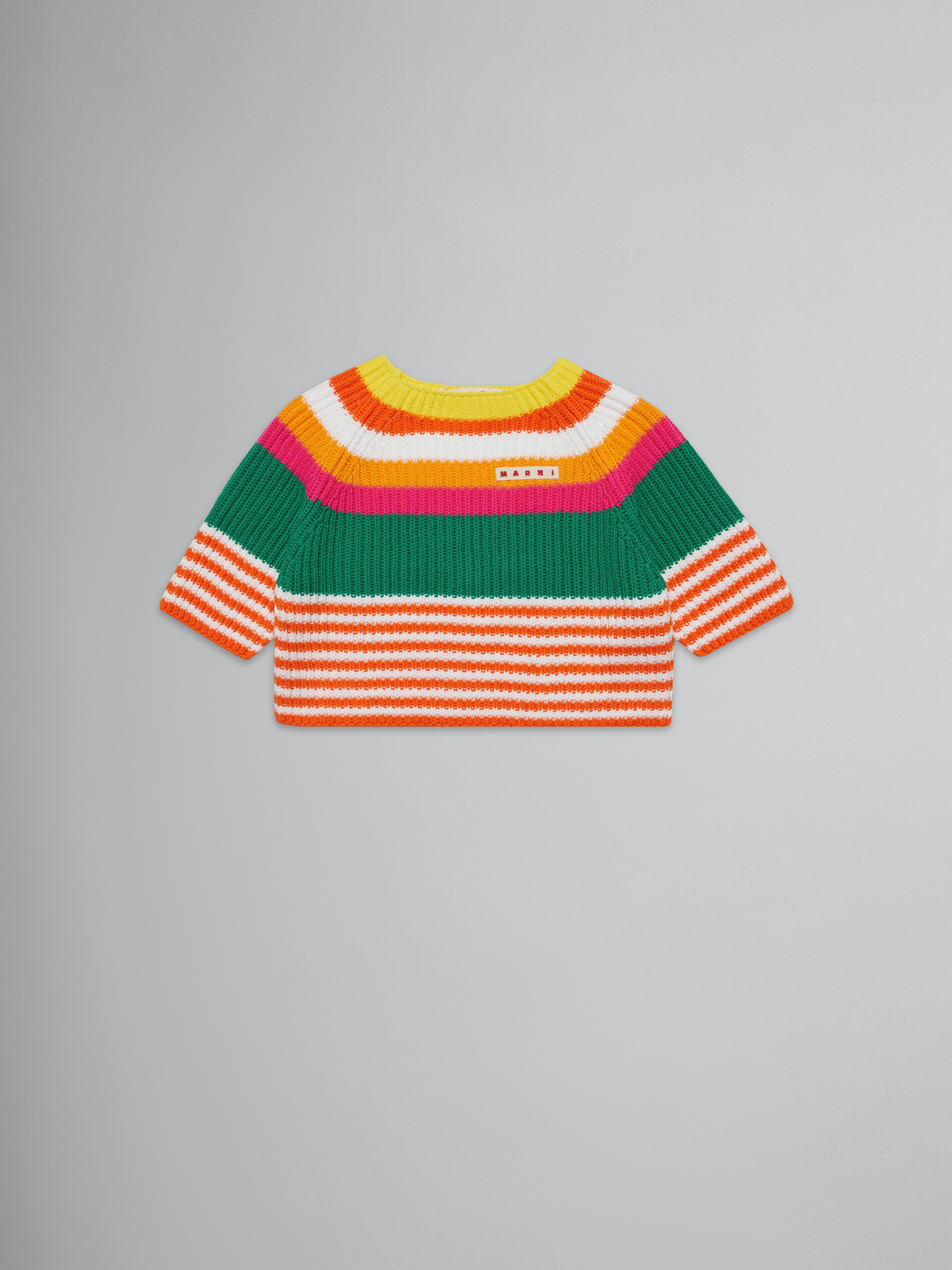 Pullover in maglia a righe multicolor - Maglieria - Image 1
