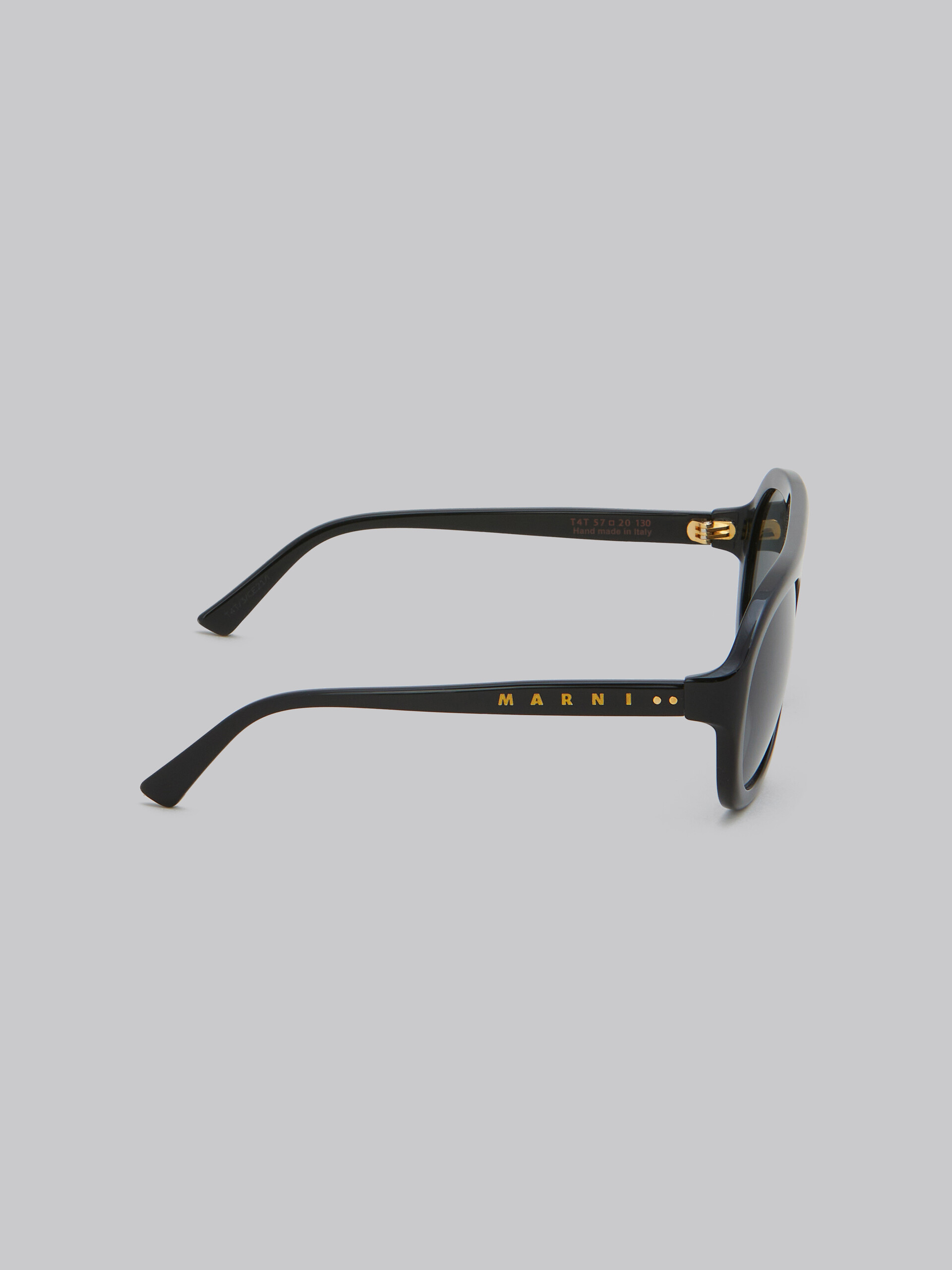 Gafas de sol aviador de acetato negro Mount Toc - óptica - Image 4