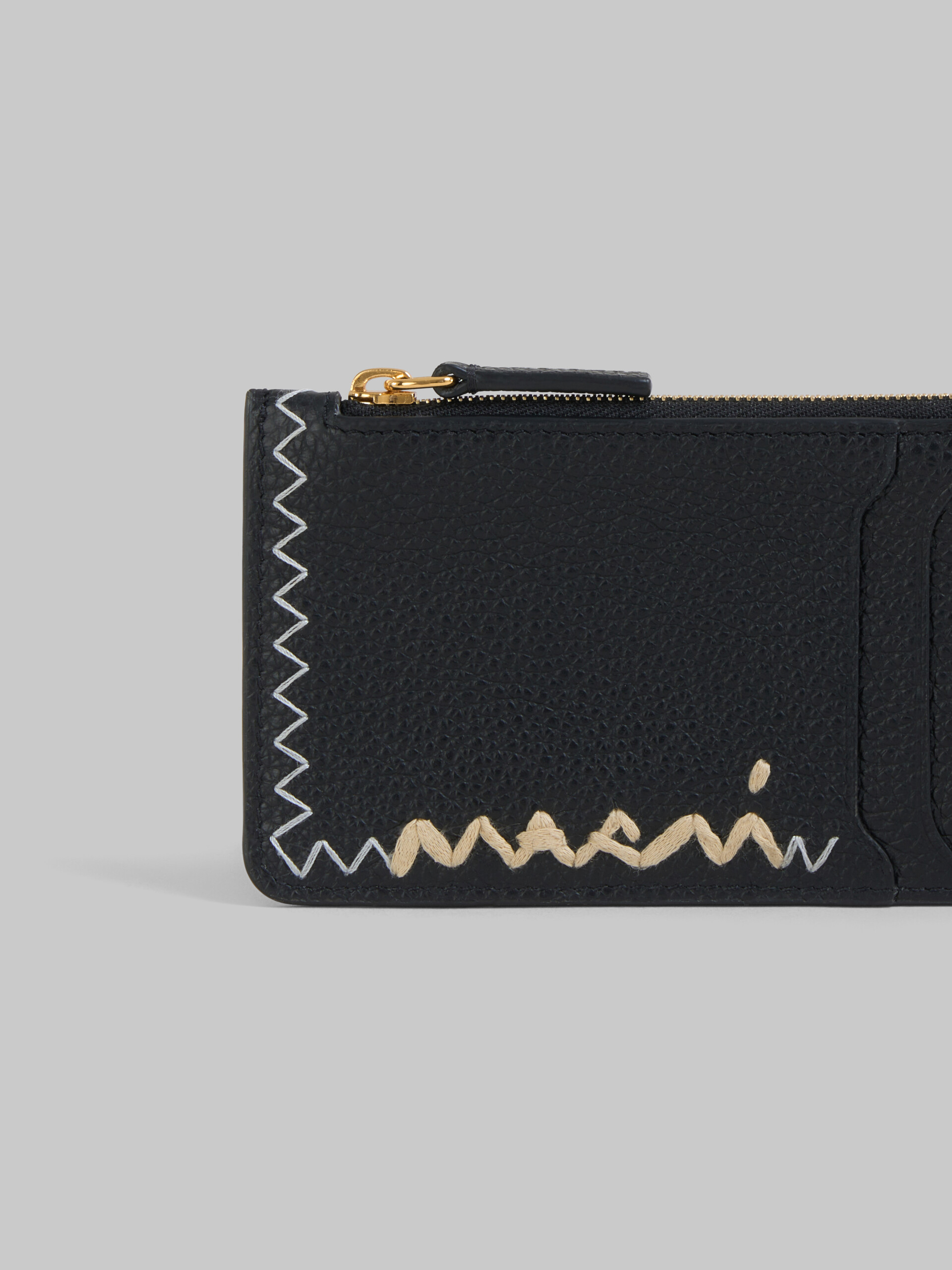 Light blue credit card holder with Marni Mending logo - Wallets - Image 4