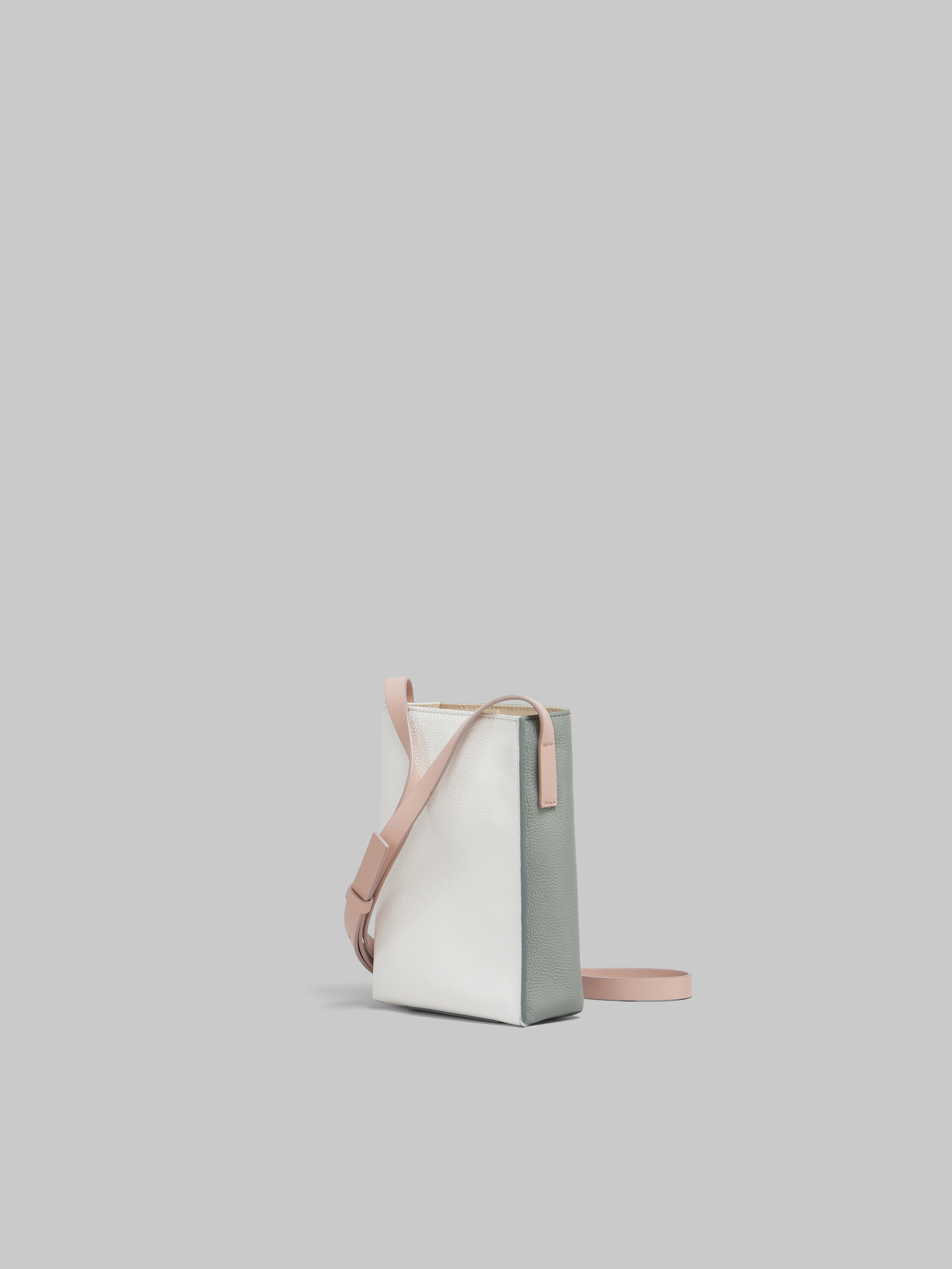 Light pink and beige leather Museo Nano Bag with Marni Symbol embroidery - Shoulder Bag - Image 3