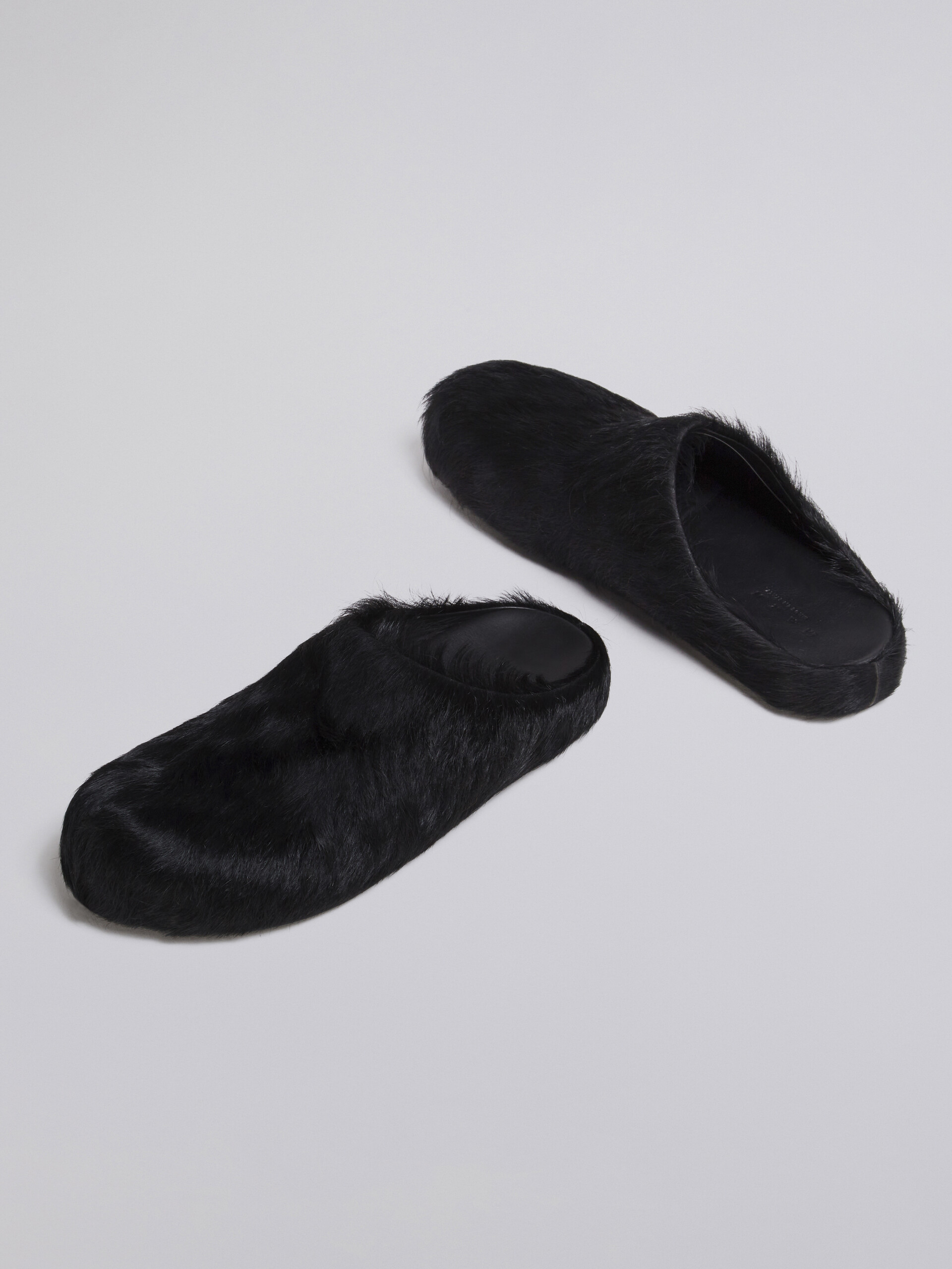 Blaue Fußbett-Sandale aus Kalbsfell - Holzschuhe - Image 5
