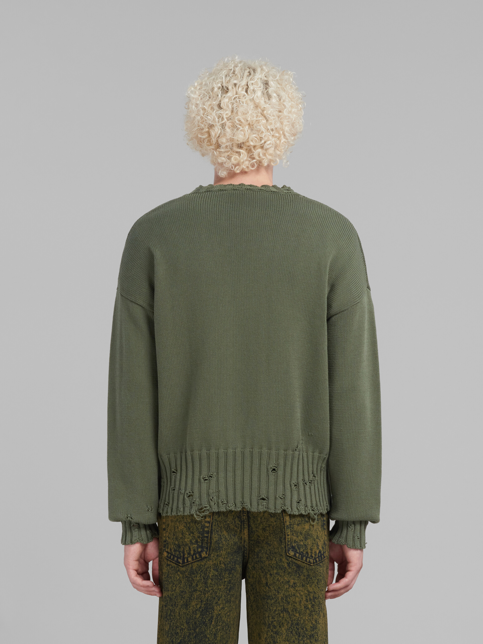 Black twisted crewneck sweater - Pullovers - Image 3