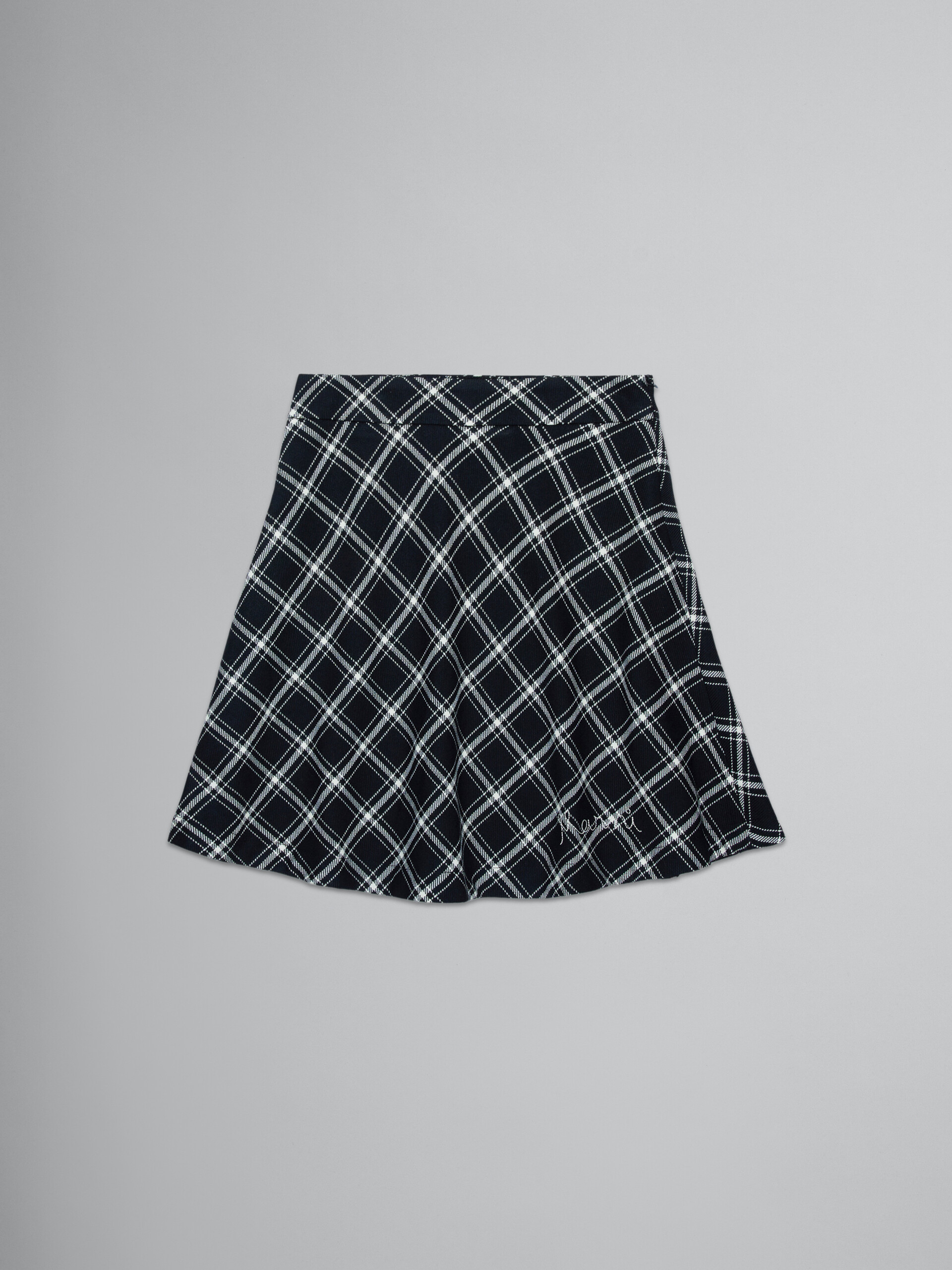 Checked flannel skirt - Skirts - Image 1