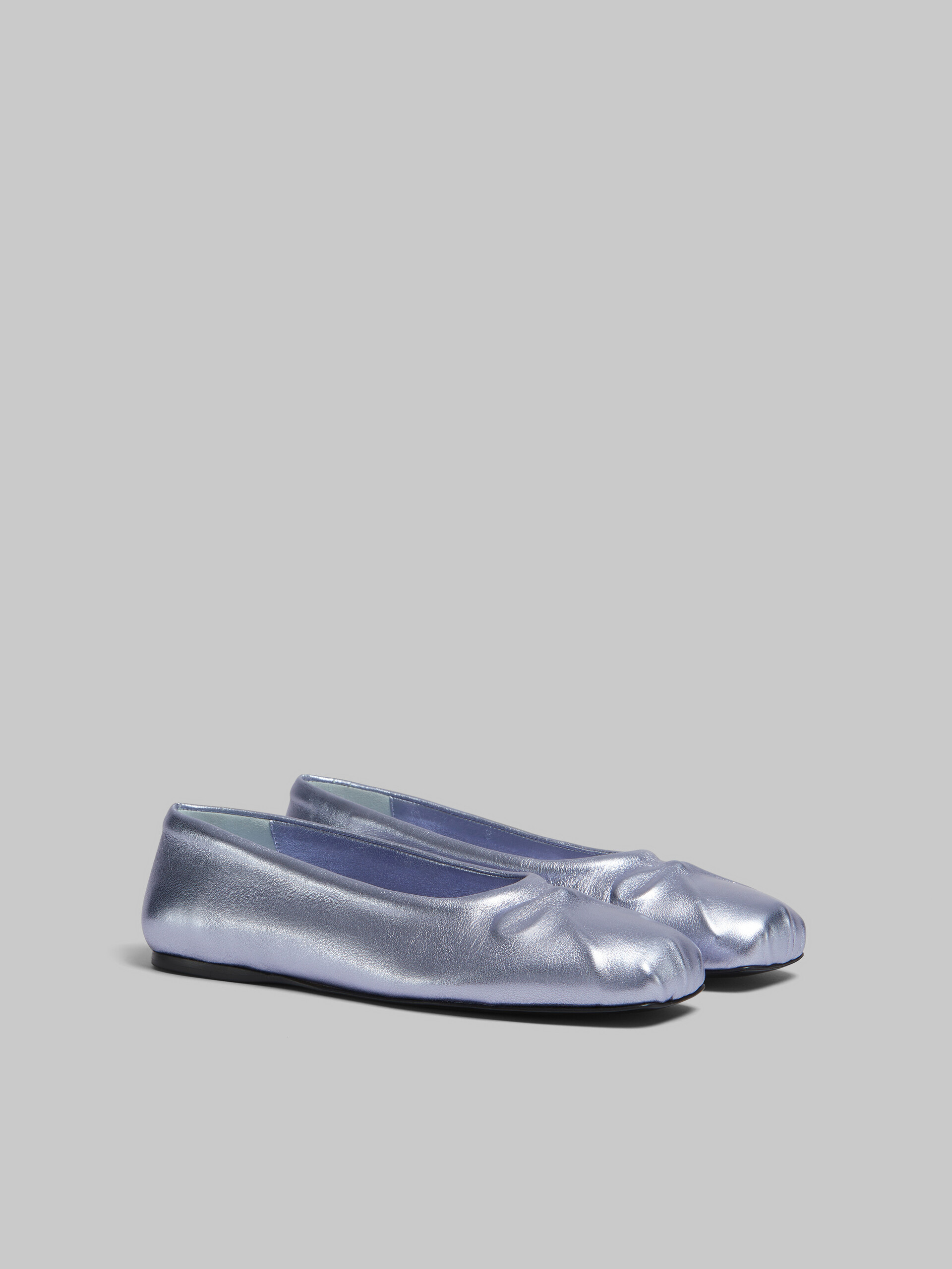 Light blue nappa leather seamless Little Bow ballet flat - Ballet Shoes - Image 2