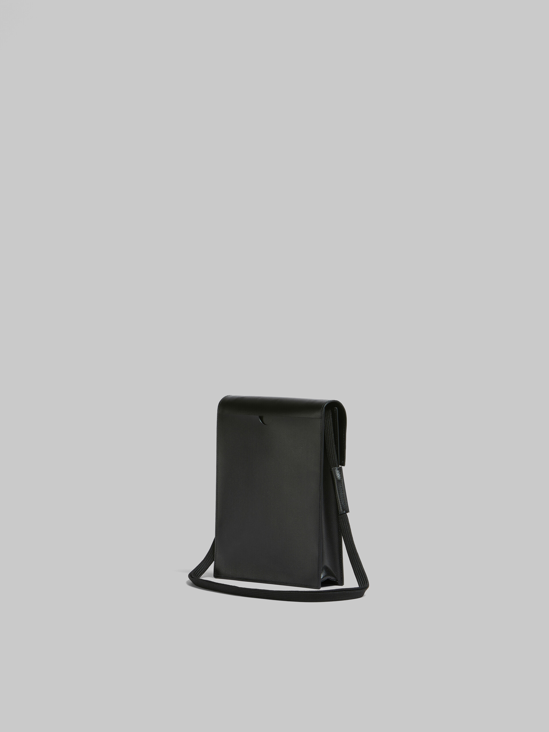 Schwarze Pochette mit Schnürsenkel-Riemen - Schultertaschen - Image 3
