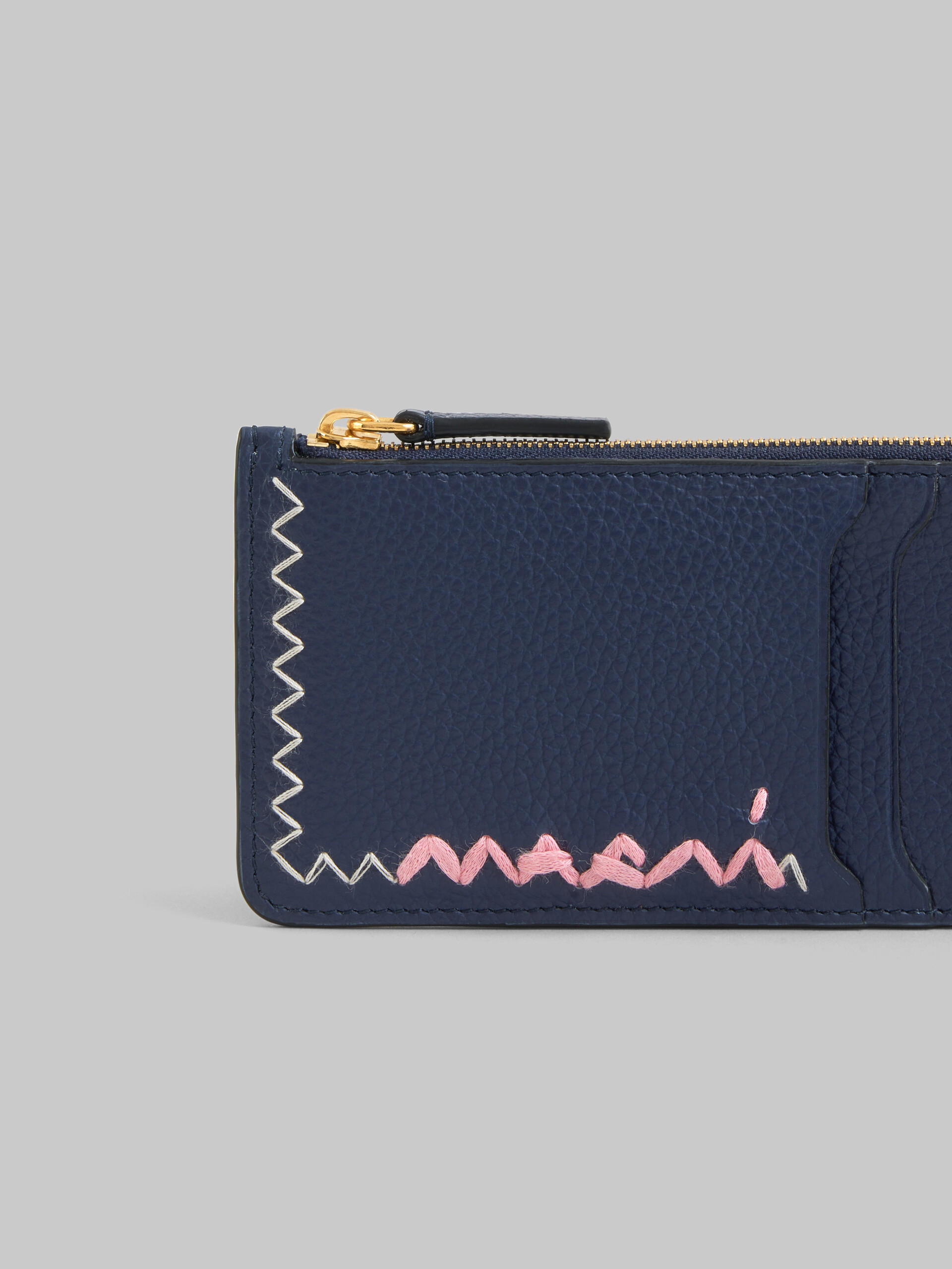 Light blue credit card holder with Marni Mending logo - Wallets - Image 4