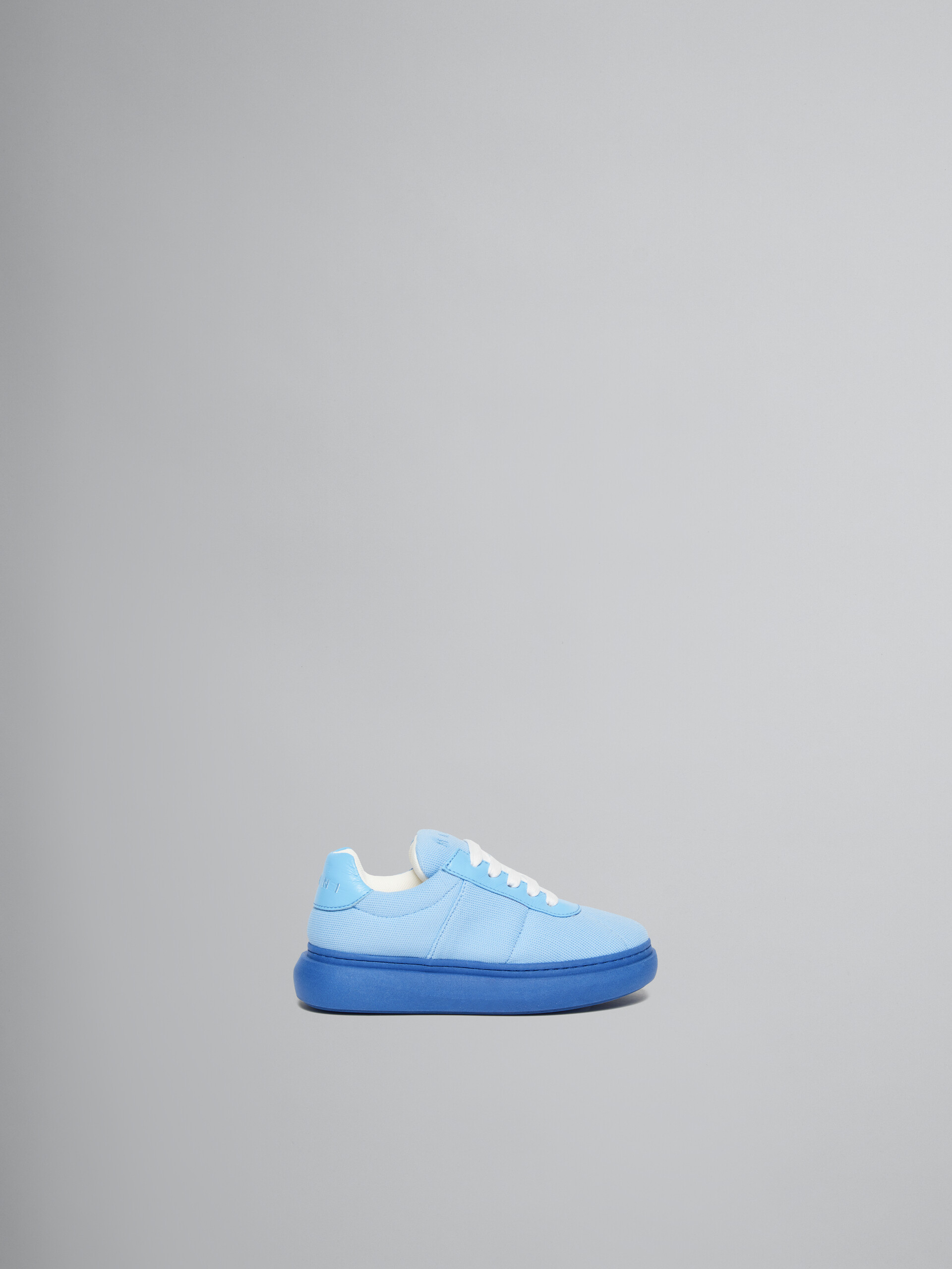 Sneaker In Pelle Imbottita Azzurra - kids - Image 1