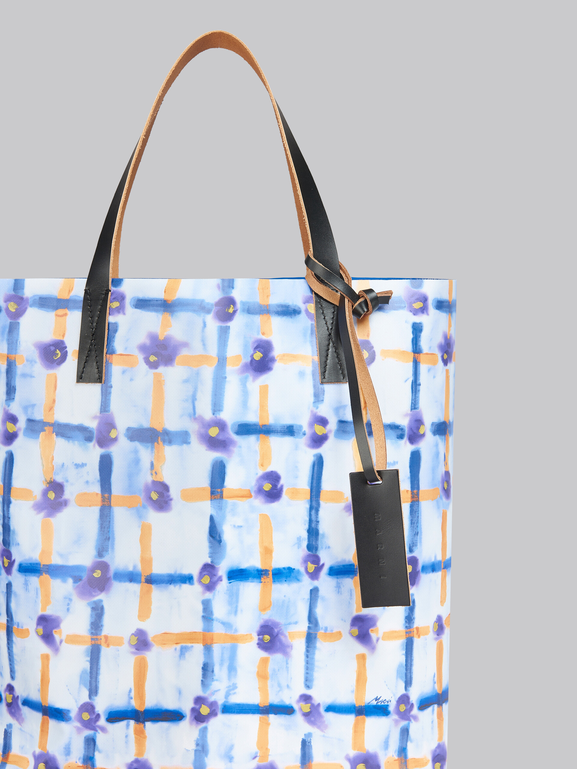 Tote Bag con stampa Saraband blu - Borse shopping - Image 4