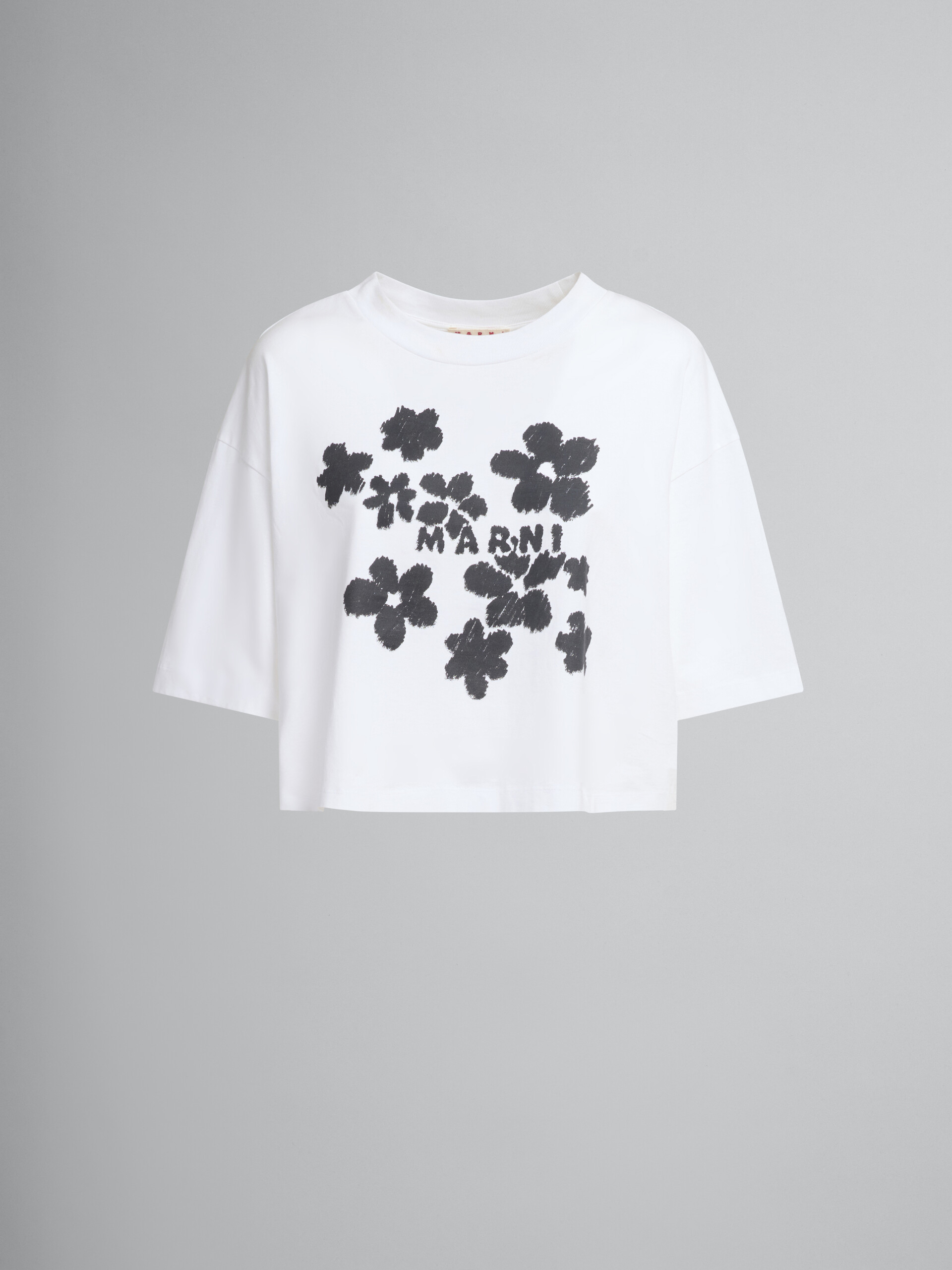 Daisy Garden print jersey cotton T-shirt - T-shirts - Image 1