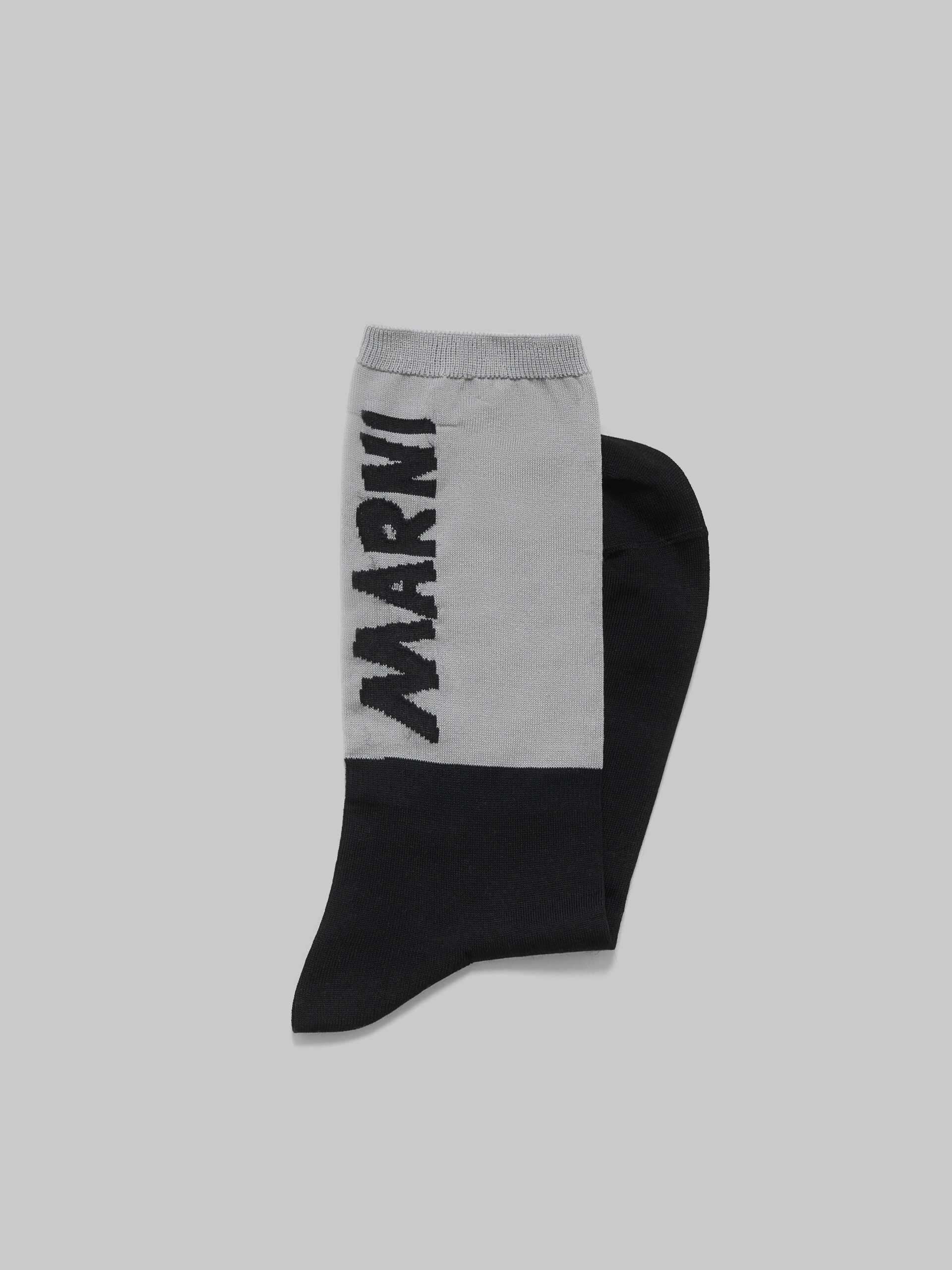 Brown and blue socks with Marni logo - Socks - Image 2