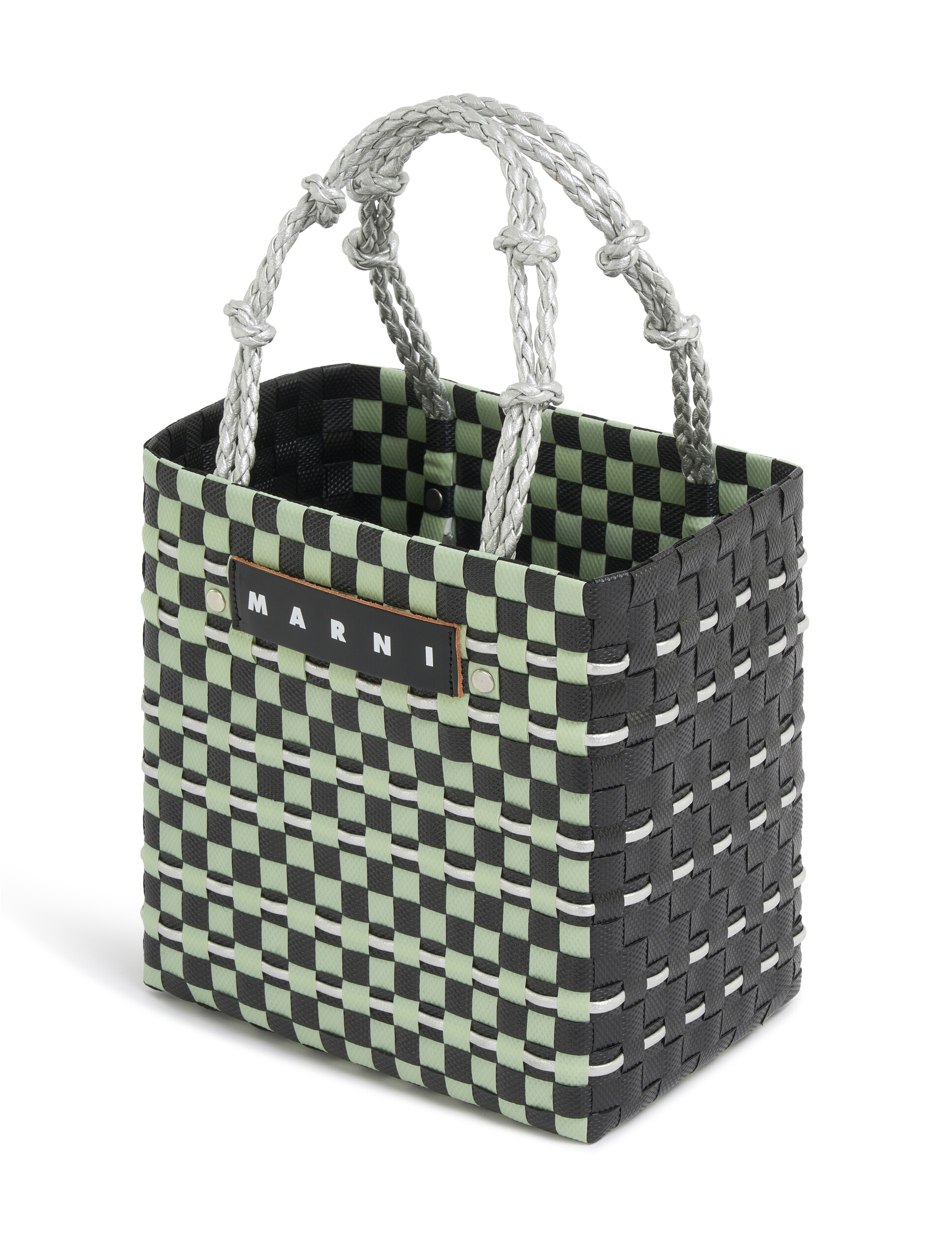 ライトブルー MARNI MARKET ブレードハンドル バスケットバッグ - ショッピングバッグ - Image 4