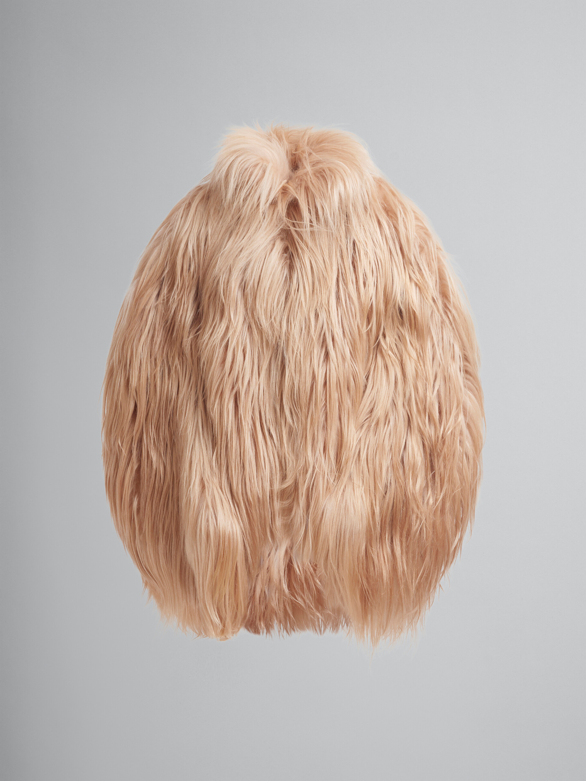 Cappotto corto a pelo lungo rosa chiaro - Giacche - Image 1