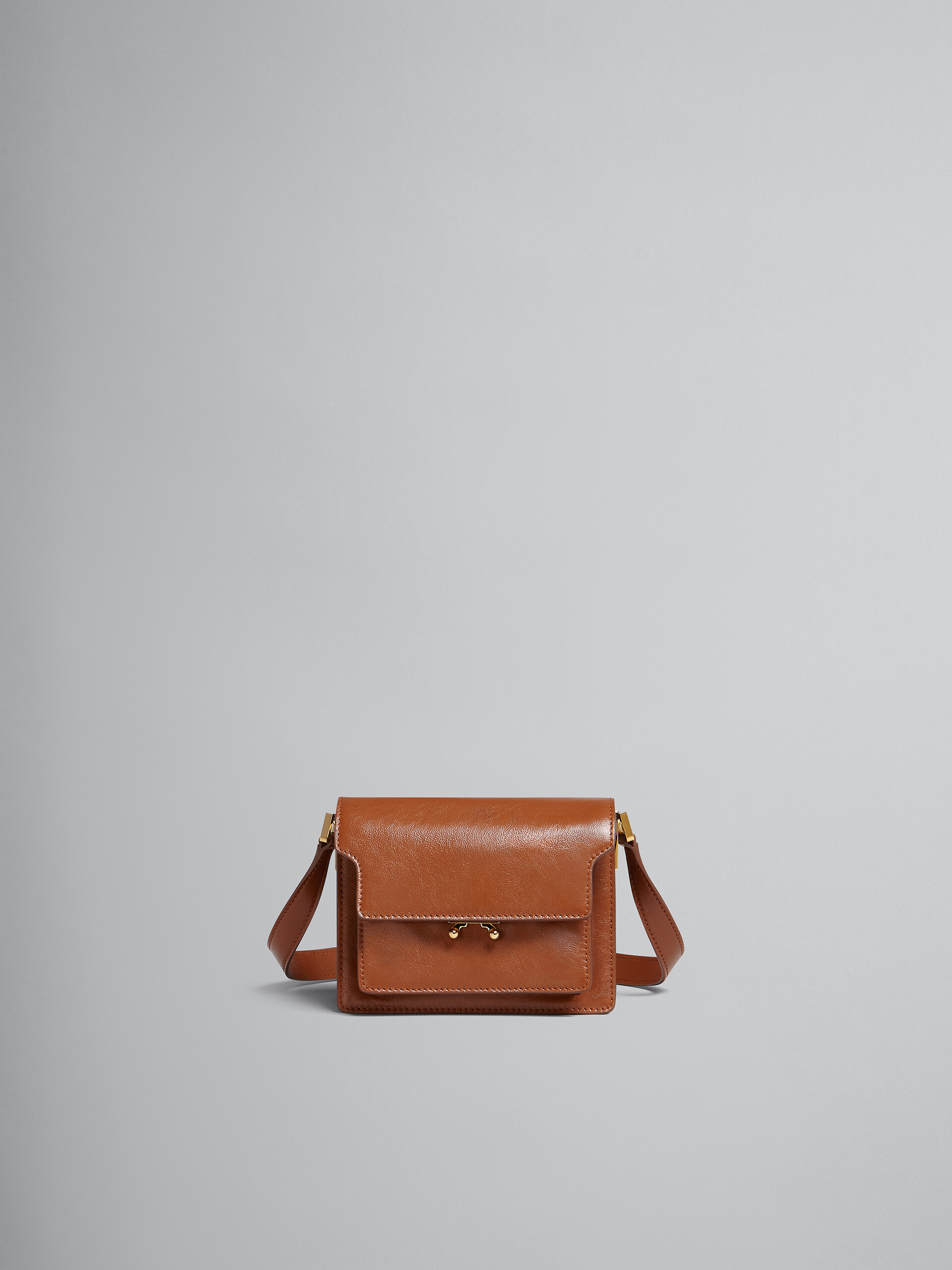 TRUNK SOFT mini bag in pink leather - Shoulder Bags - Image 1