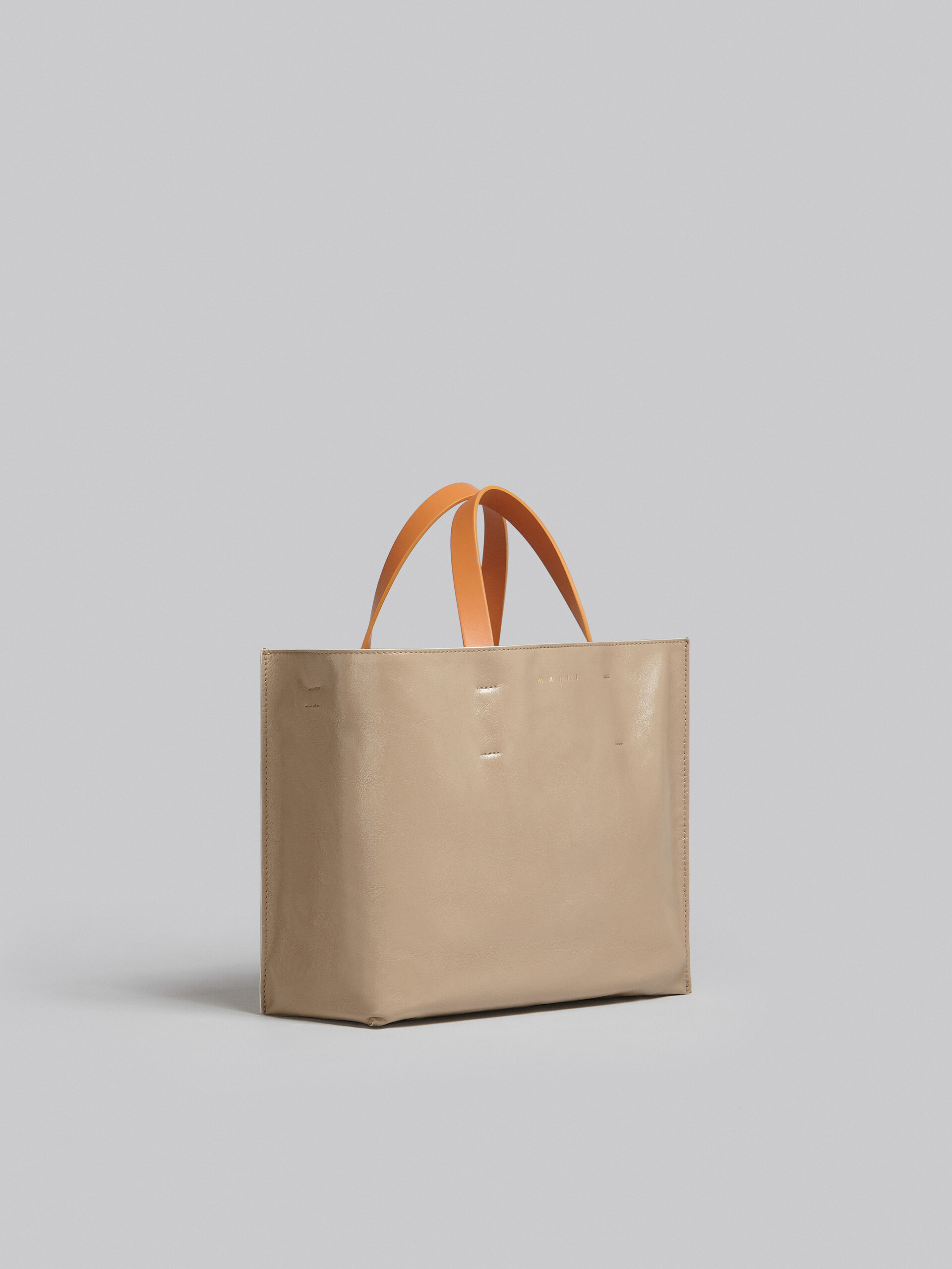 MUSEO SOFT bag piccola in pelle nera verde e arancio - Borse shopping - Image 6