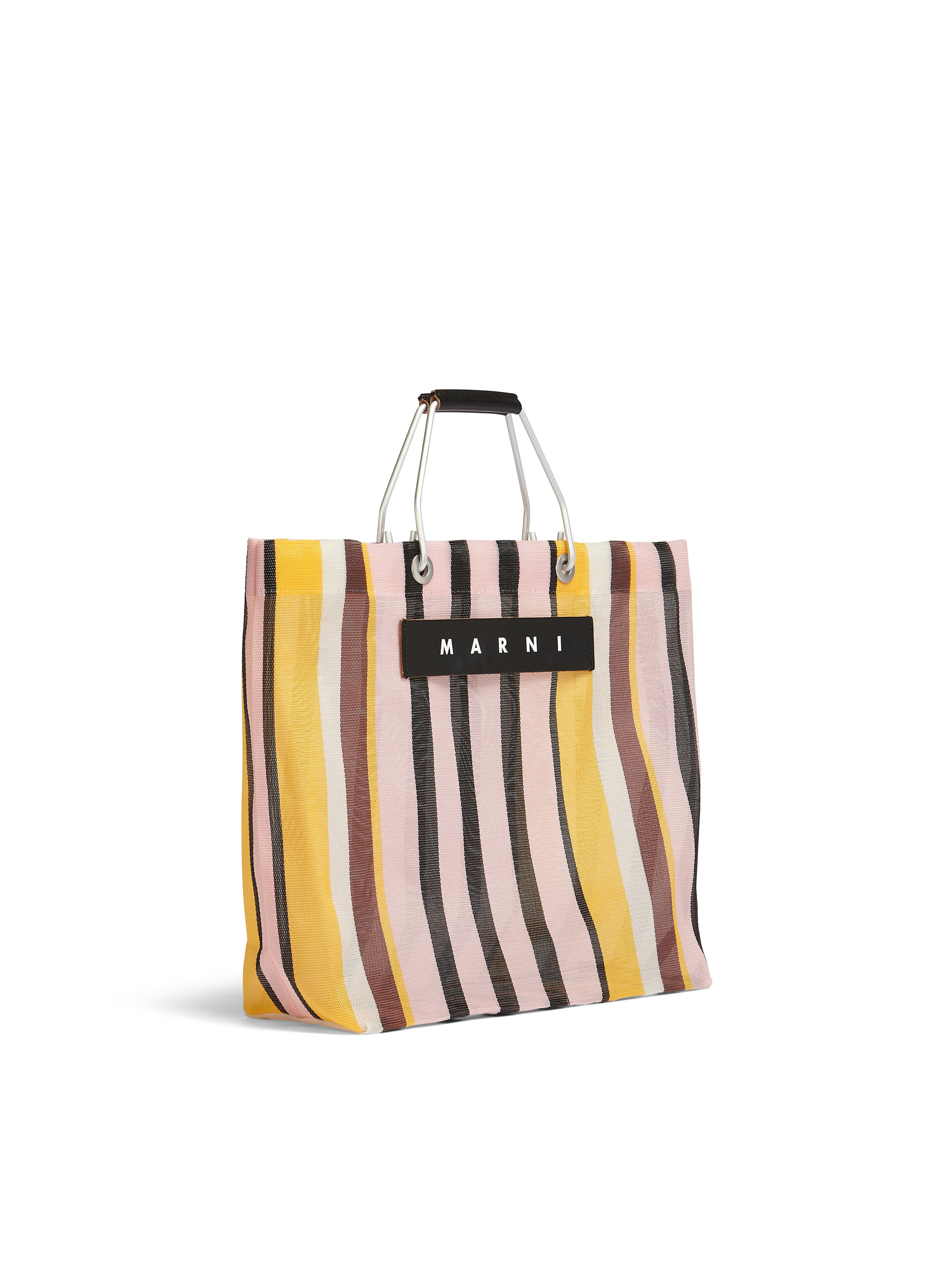 イリュージョンブルー MARNI MARKET STRIPE BAG - Shopping Bags - Image 2