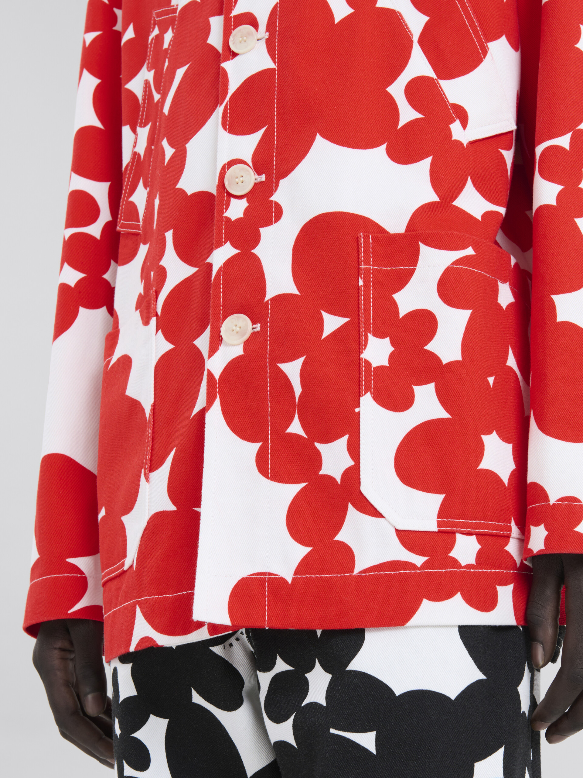 Red and white Dillies print jacket - Jackets - Image 5