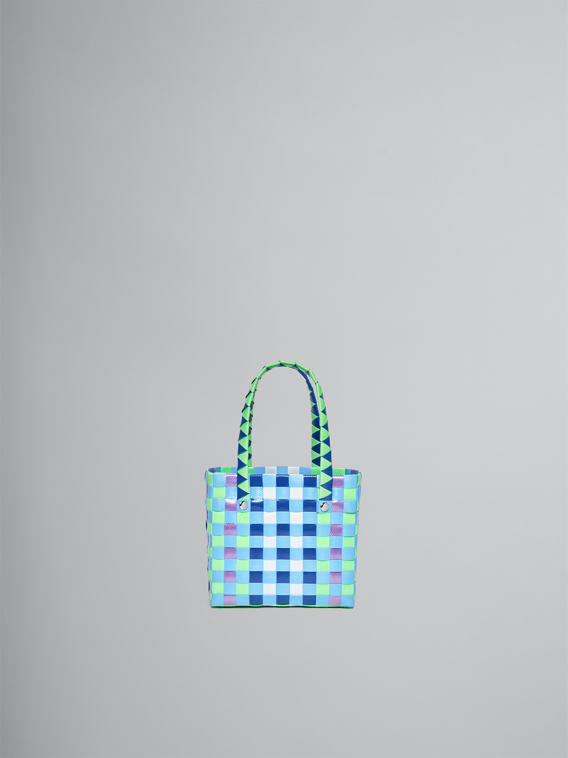 Mehrfarbiger Shopper BASKET in Weiß - Tasche - Image 2