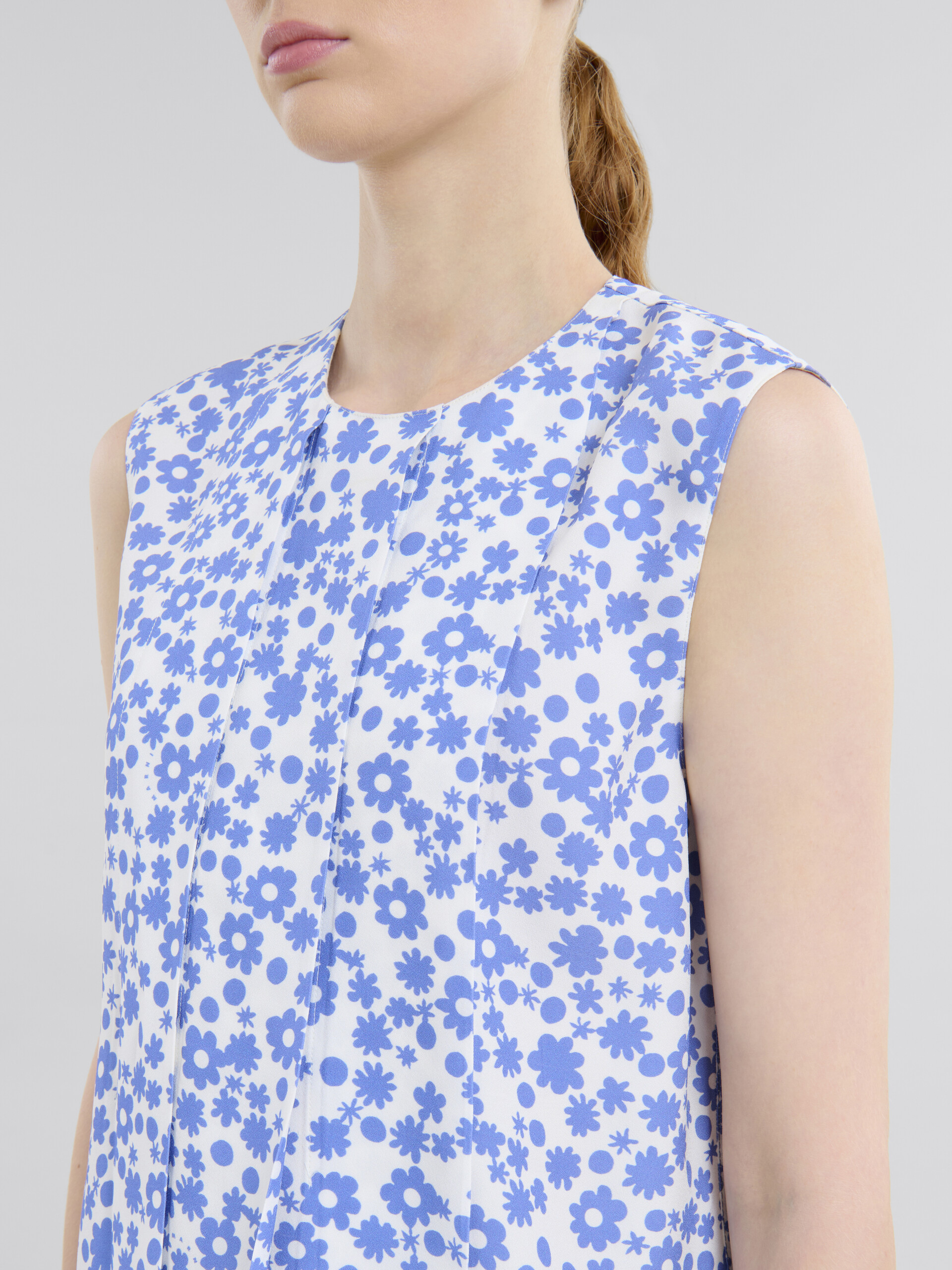 Light blue and white Pop Fields sleeveless top - Shirts - Image 4