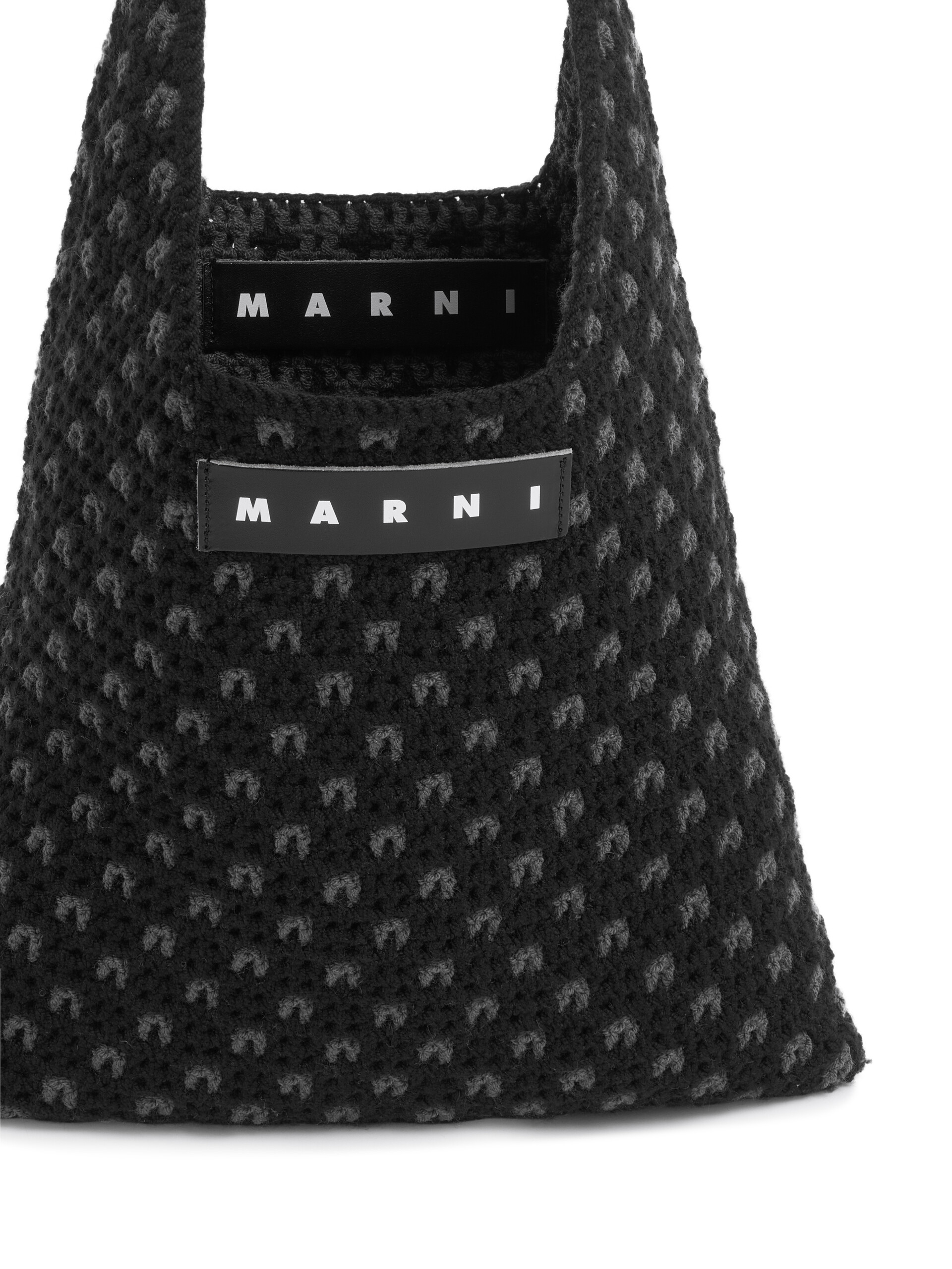 レッド MARNI MARKET リバーシブルニットバッグ - ショッピングバッグ - Image 4