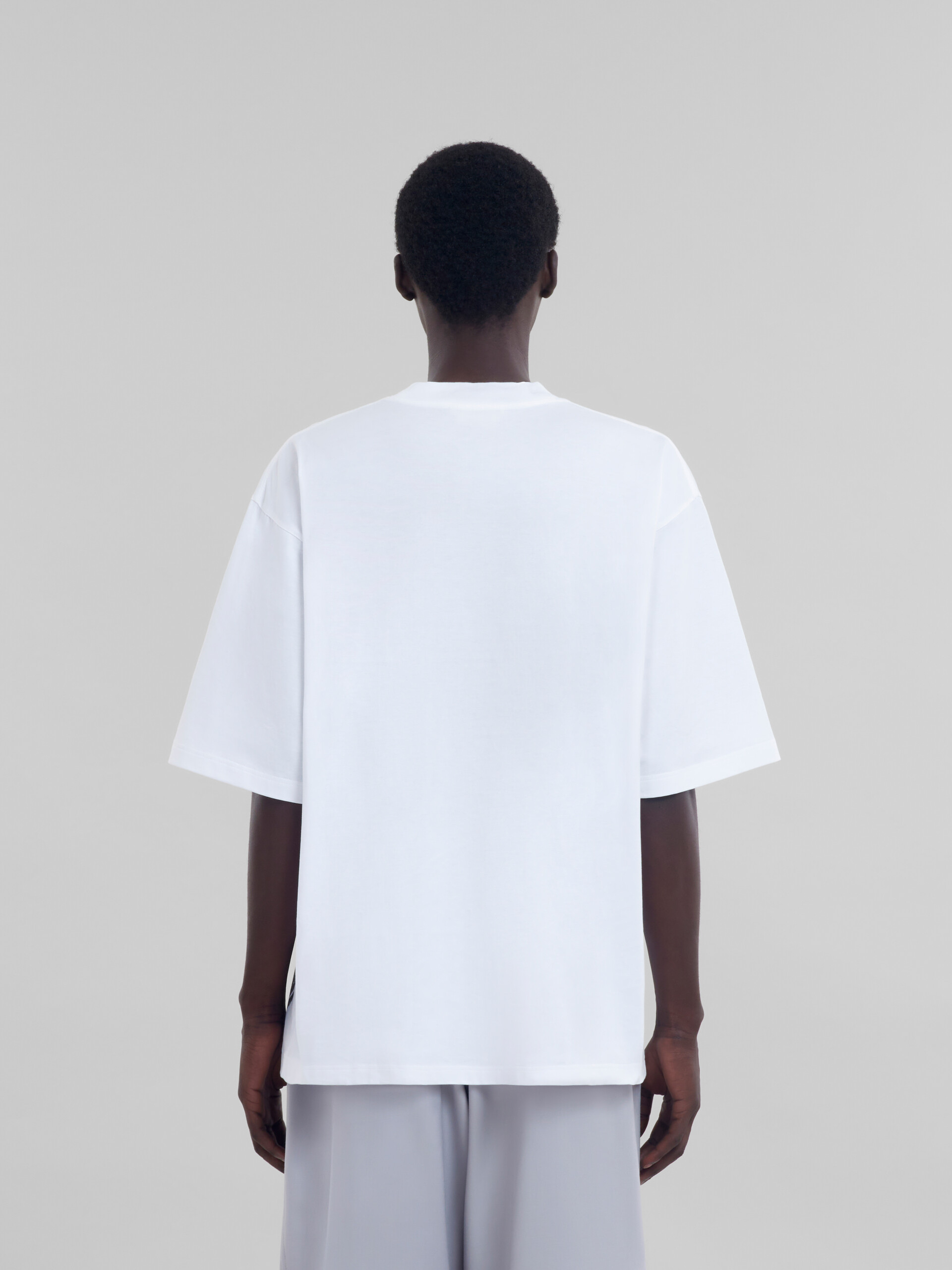 White organic cotton t-shirt with Marni 30th Anniversary print - Shirts - Image 3