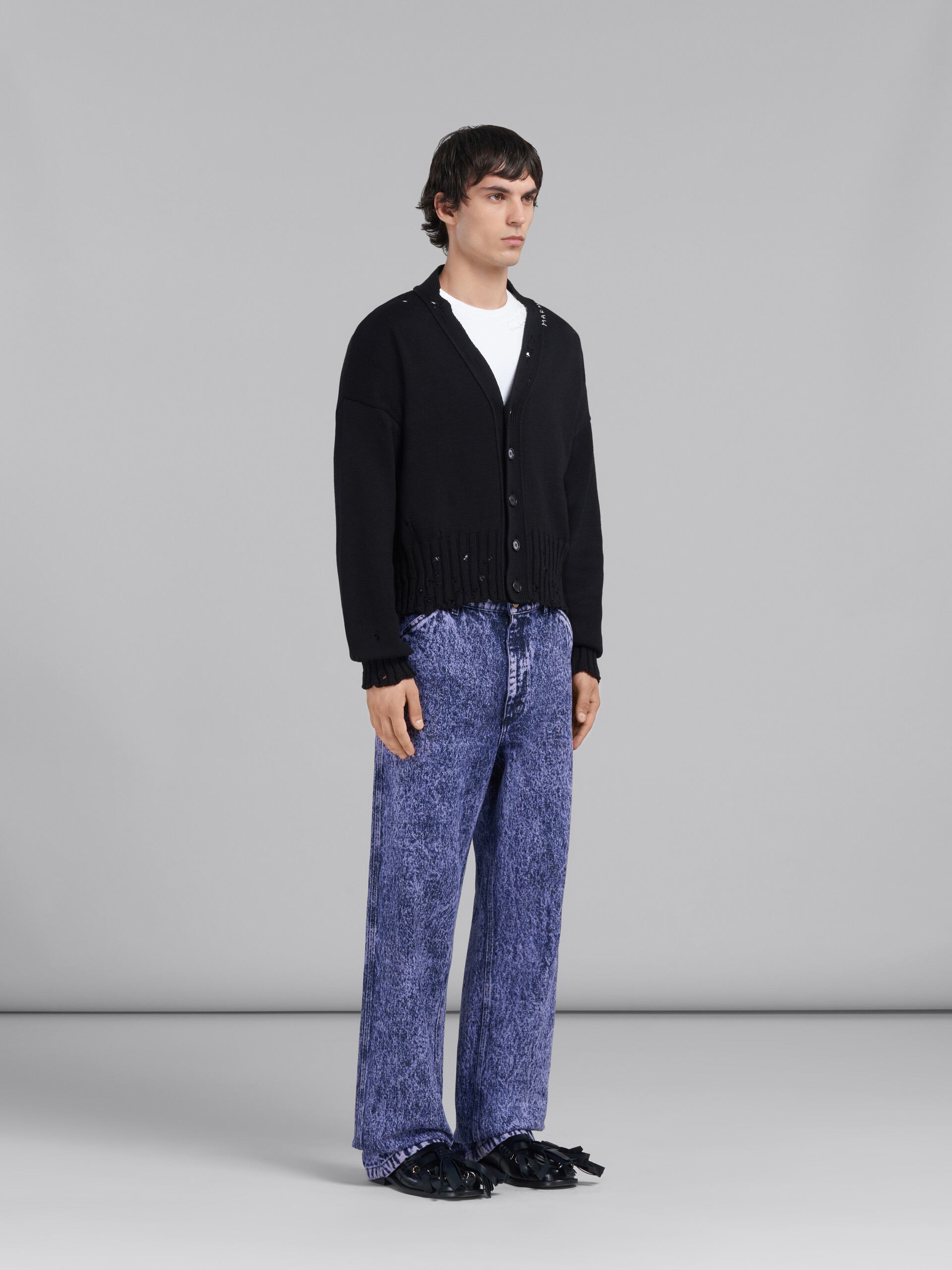 Cardigan in cotone nero - Pullover - Image 6