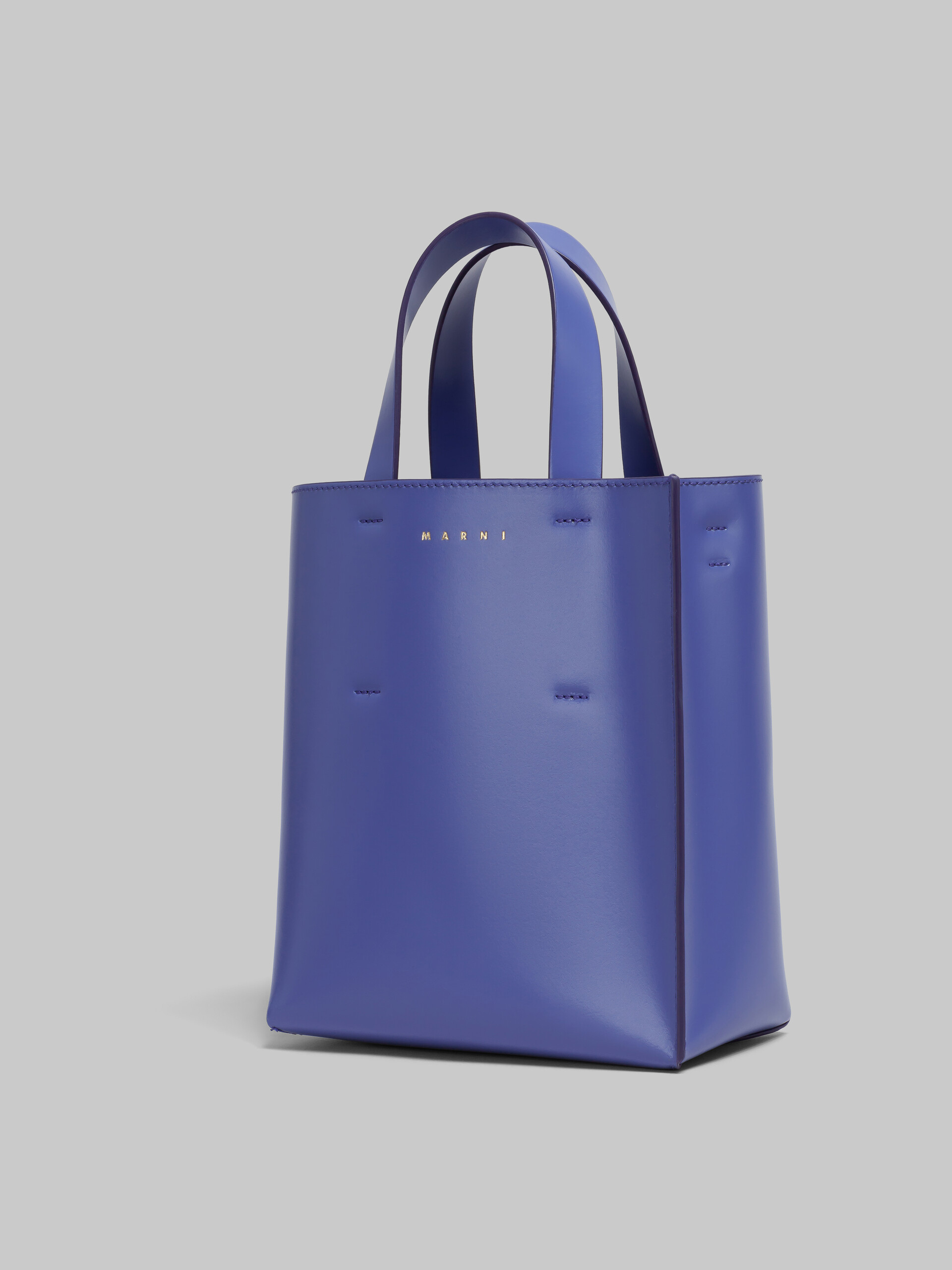 Mini-sac Museo en cuir bleu clair - Sacs cabas - Image 5