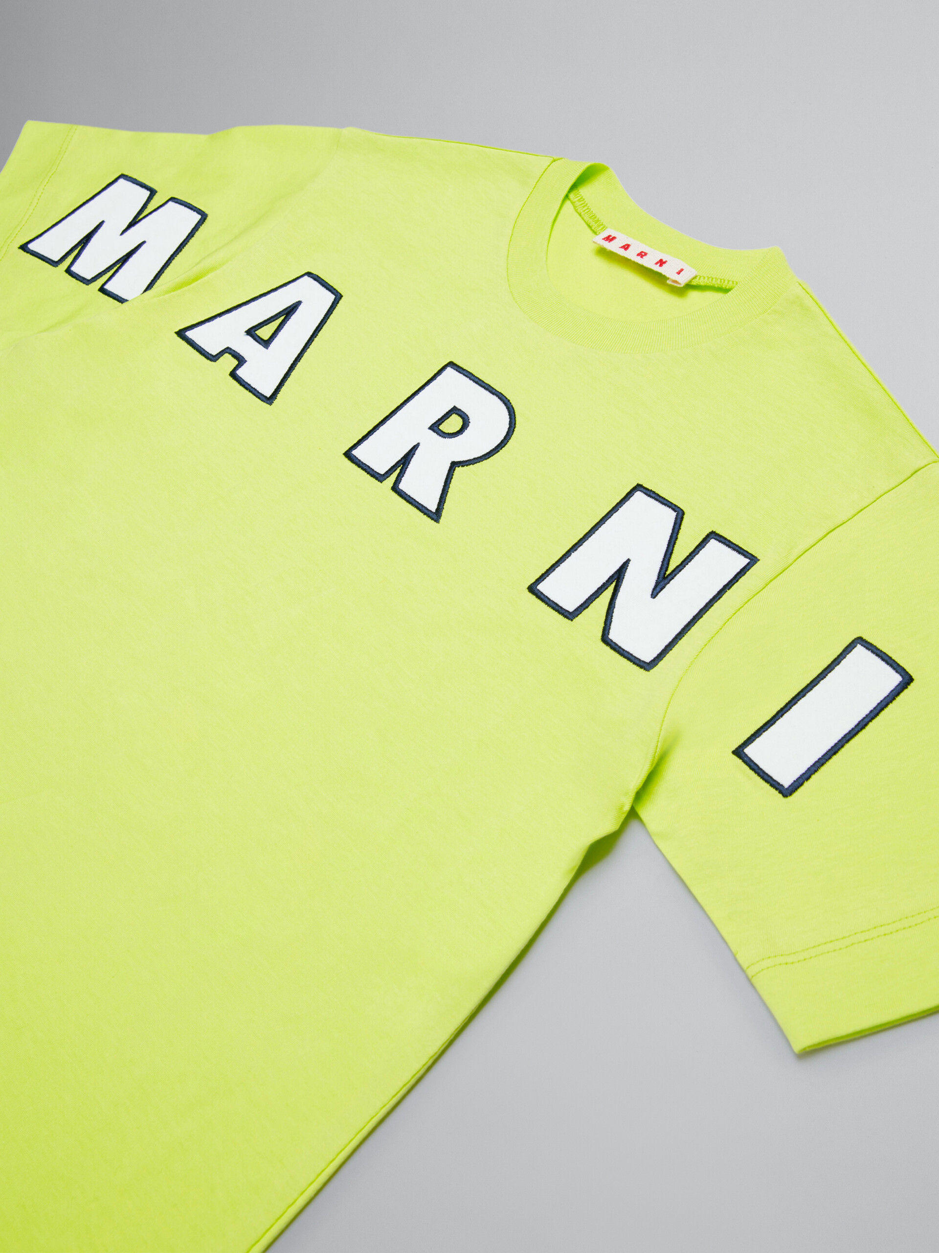 Lime green T-shirt with embroidered logo - T-shirts - Image 4