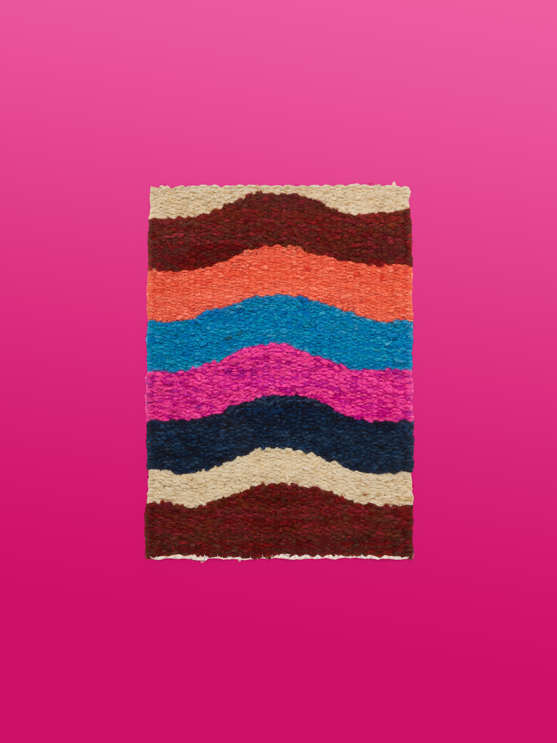 Kleine, mehrfarbige Marni Market Matte im Wellendesign - Möbel - Image 1