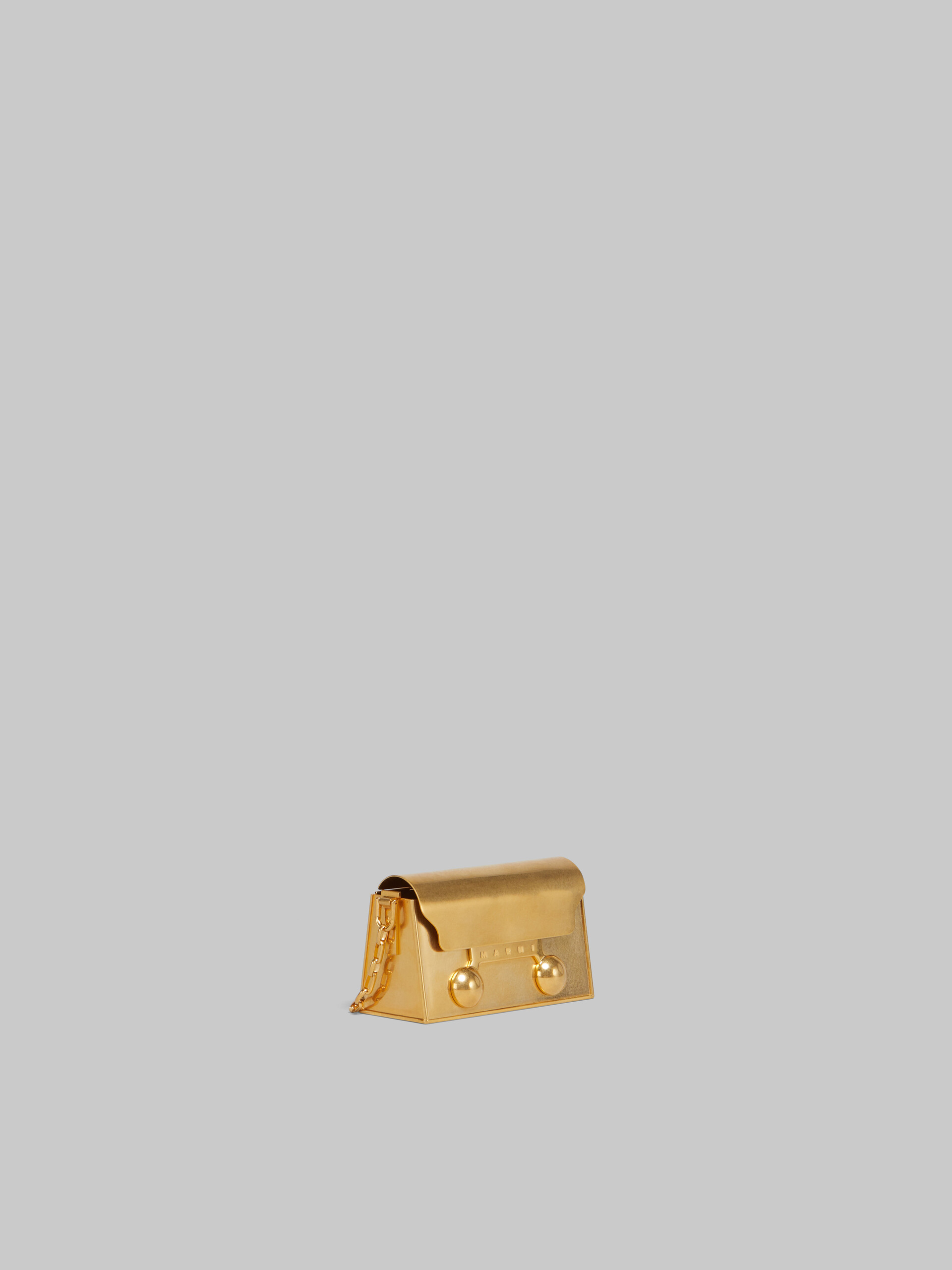 Gold-tone brass Nano Trunkaroo handBag - Shoulder Bags - Image 6