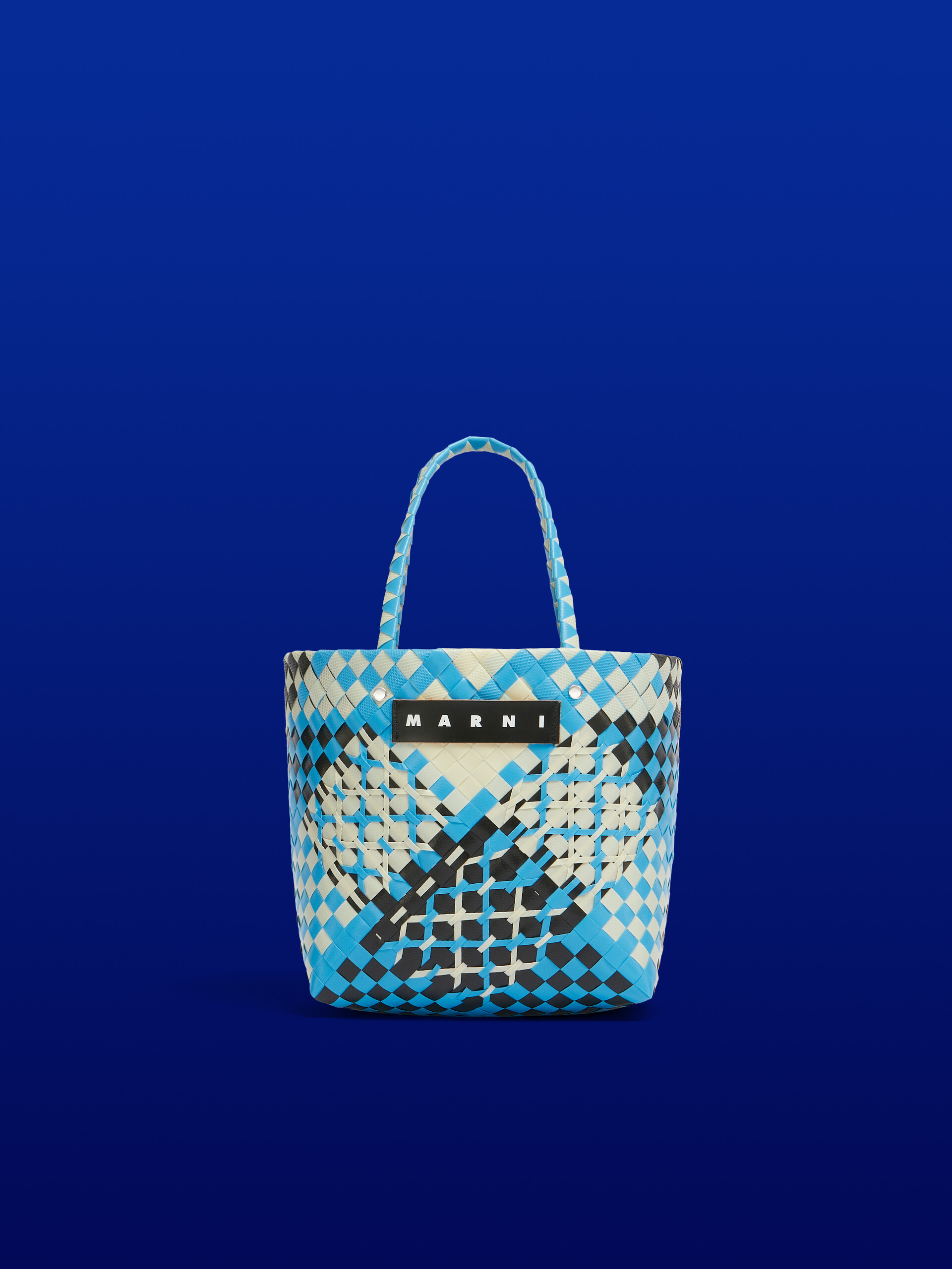 Black tritone MARNI MARKET tote bag - Shopping Bags - Image 1