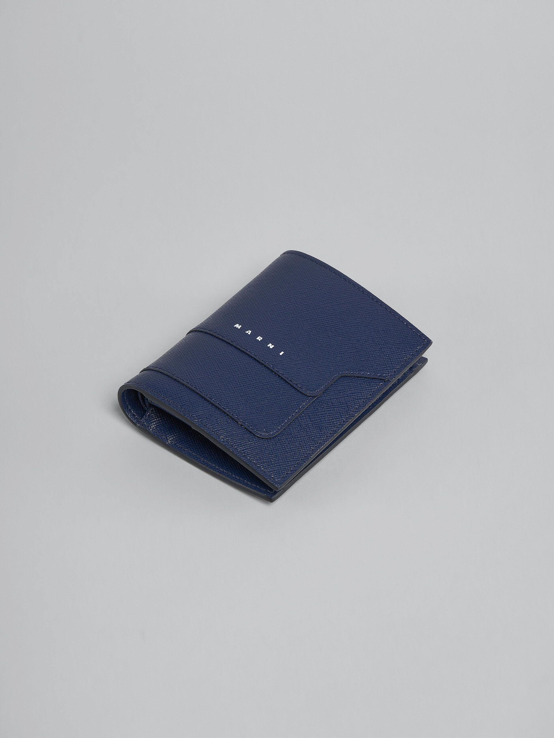 Zweiteilige Brieftasche aus schwarzem Saffiano-Leder - Brieftaschen - Image 5