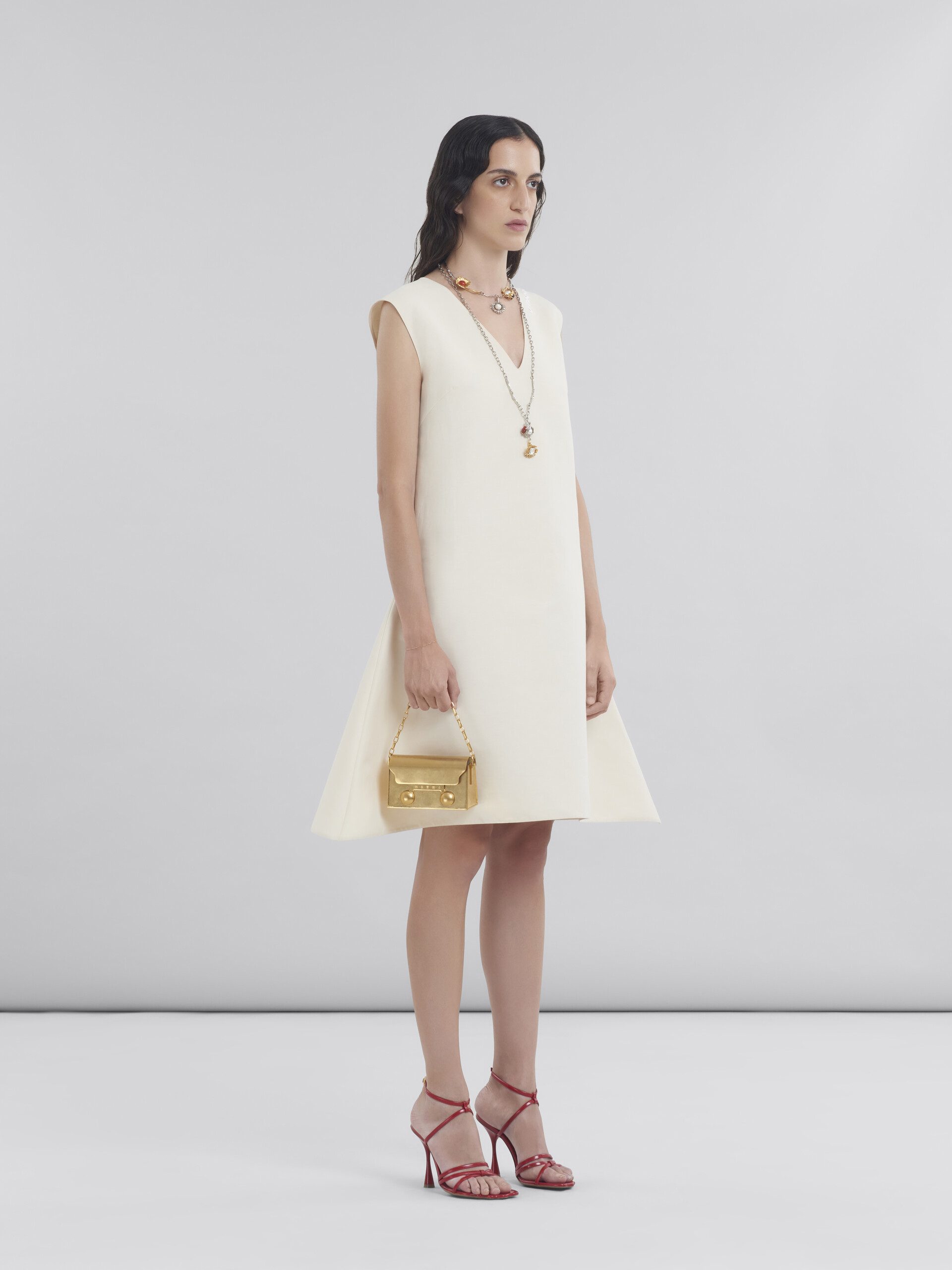 Loose fit cotton dress with Marni Symbol - Dresses - Image 6